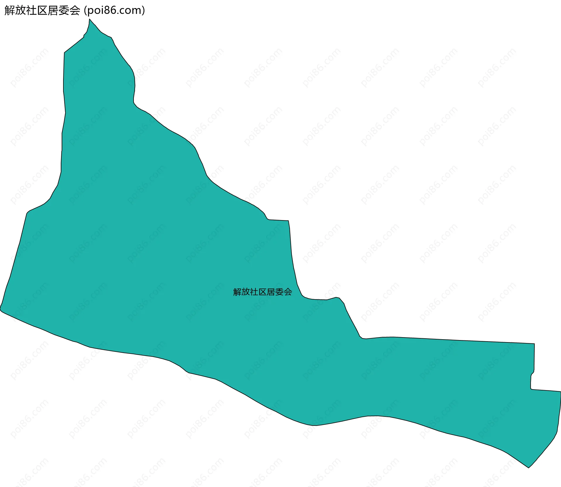 解放社区居委会边界地图