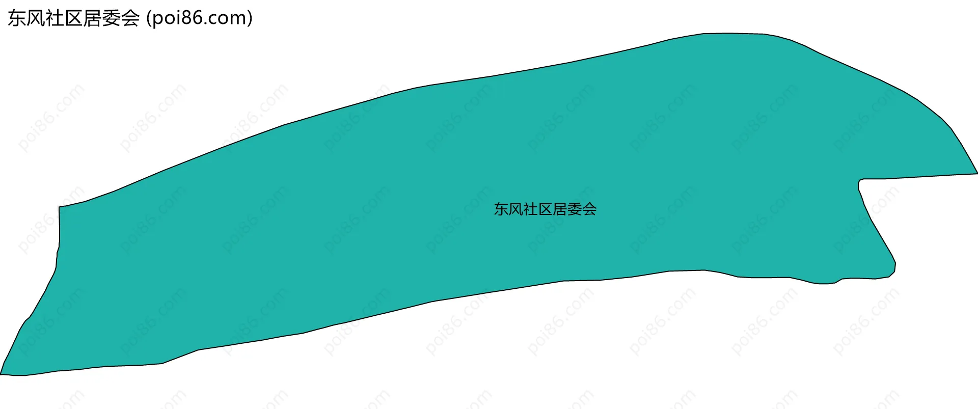 东风社区居委会边界地图