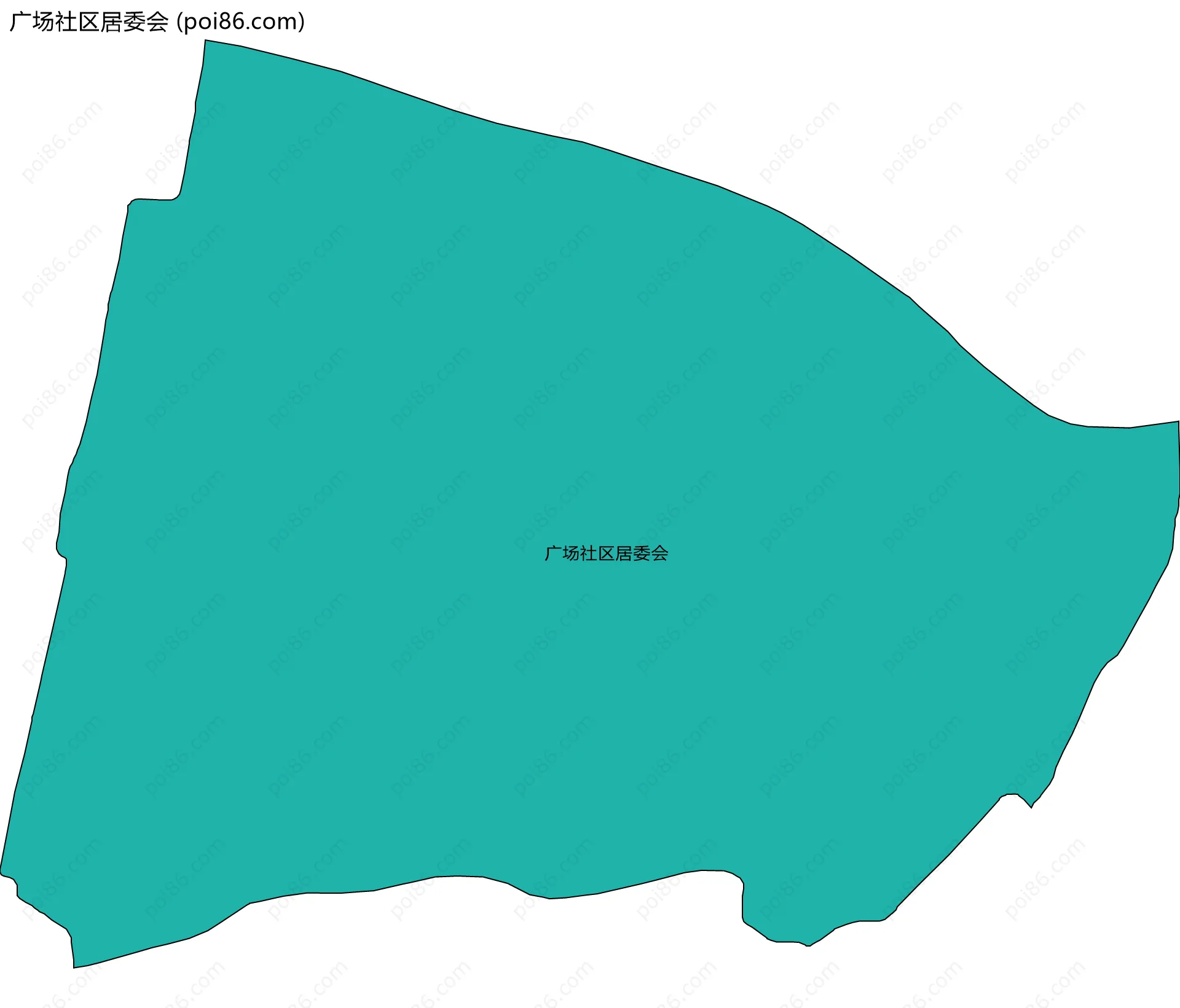 广场社区居委会边界地图