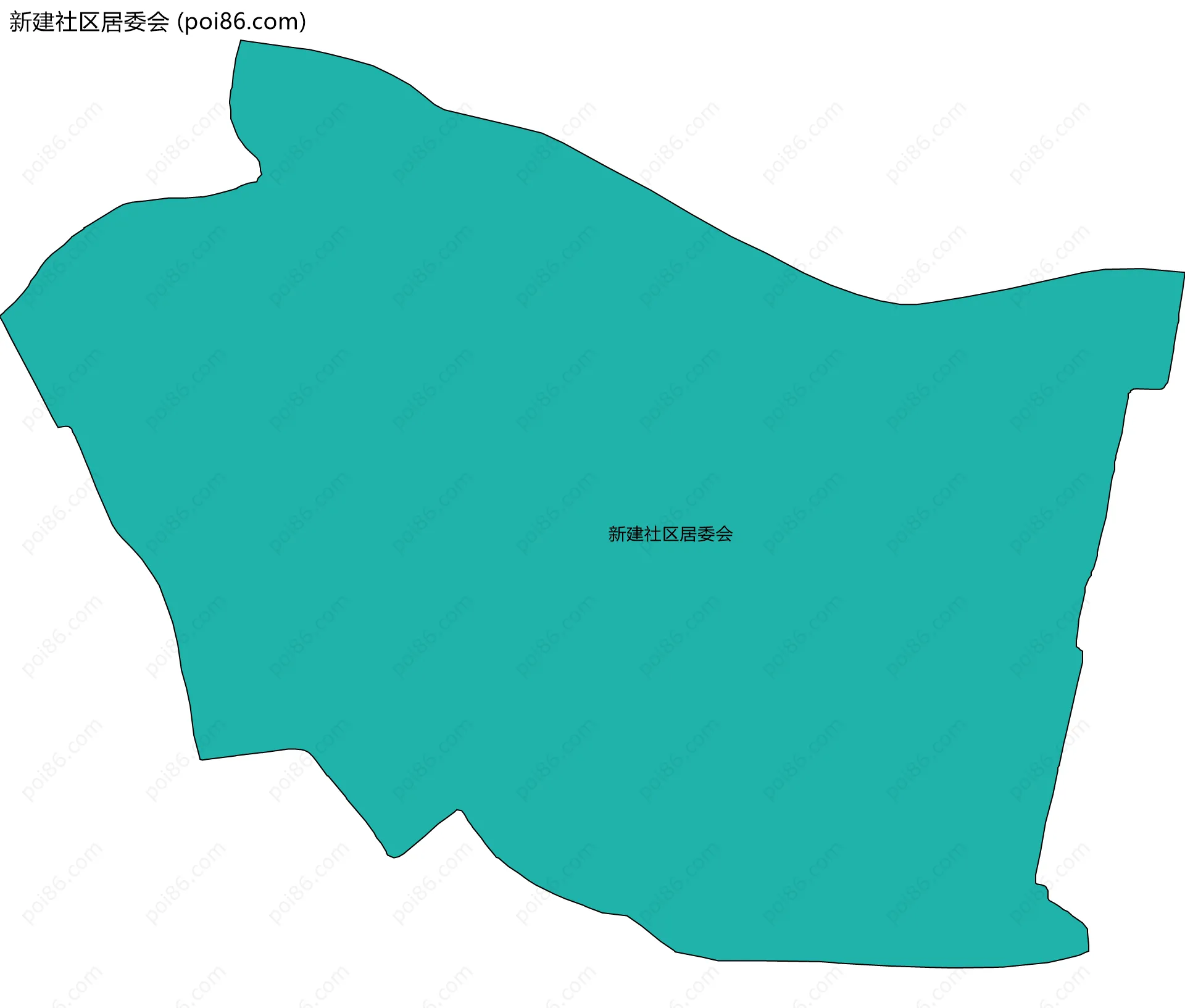 新建社区居委会边界地图
