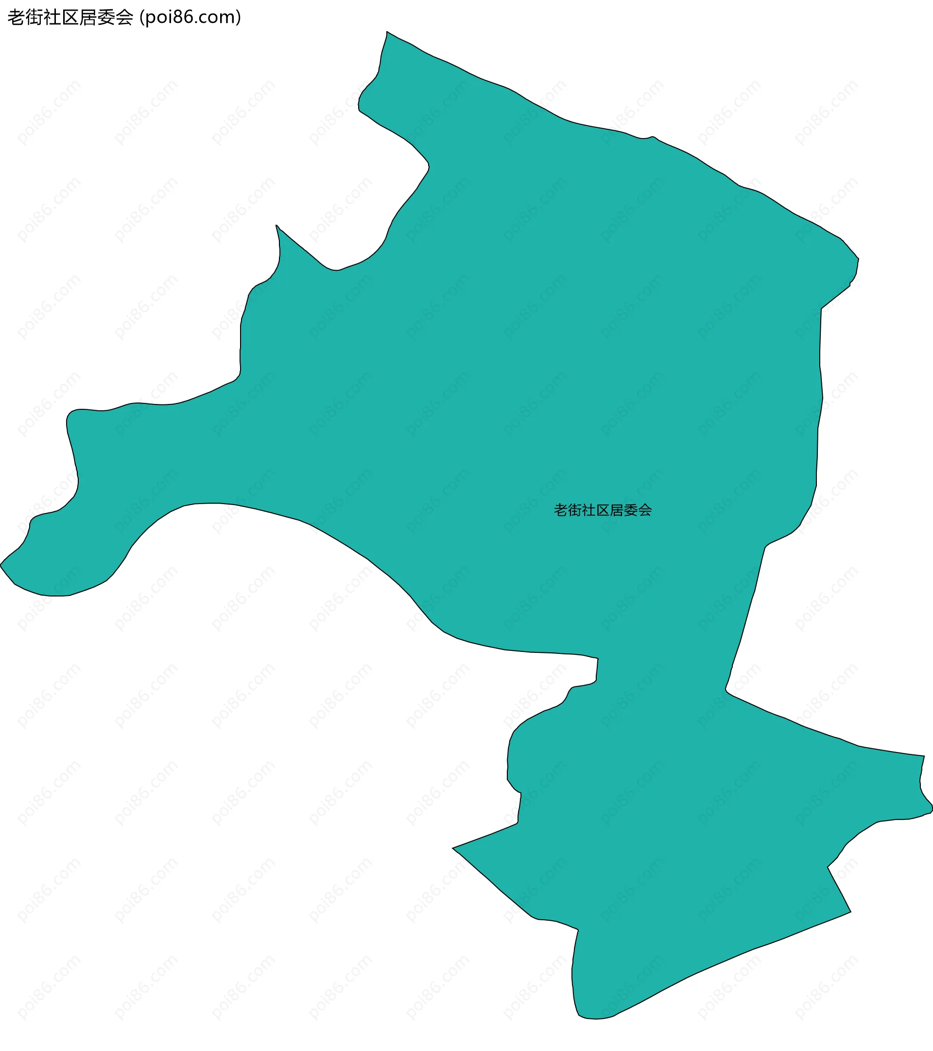 老街社区居委会边界地图