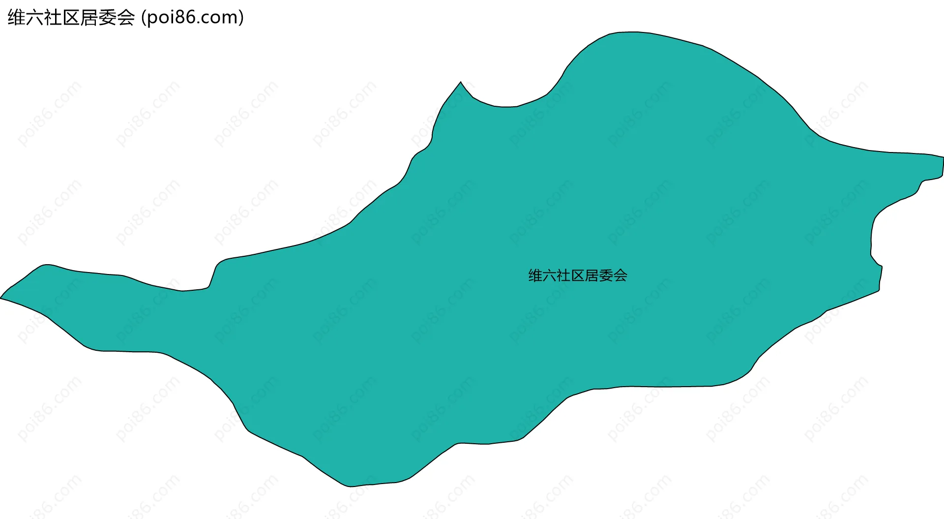 维六社区居委会边界地图