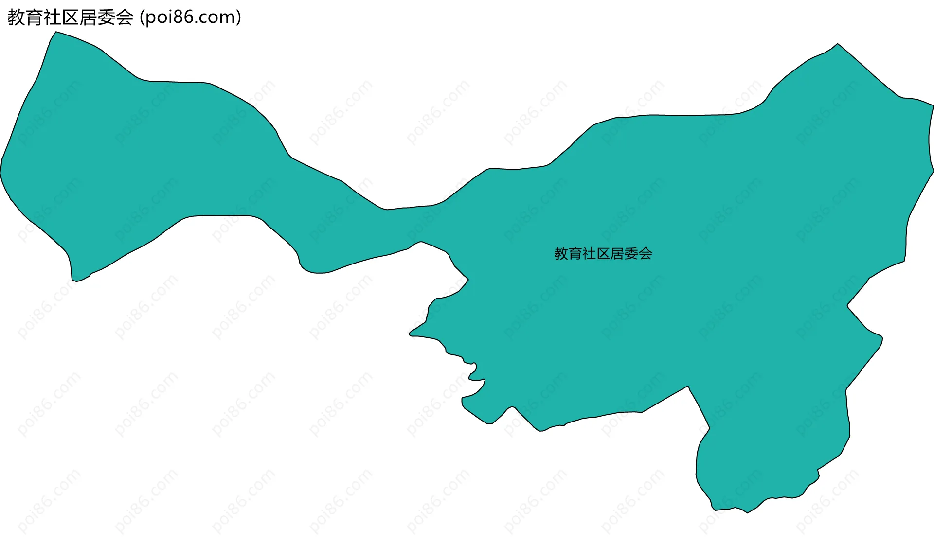 教育社区居委会边界地图