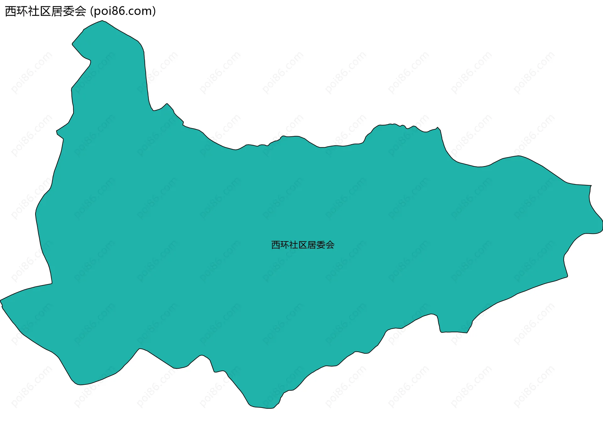 西环社区居委会边界地图