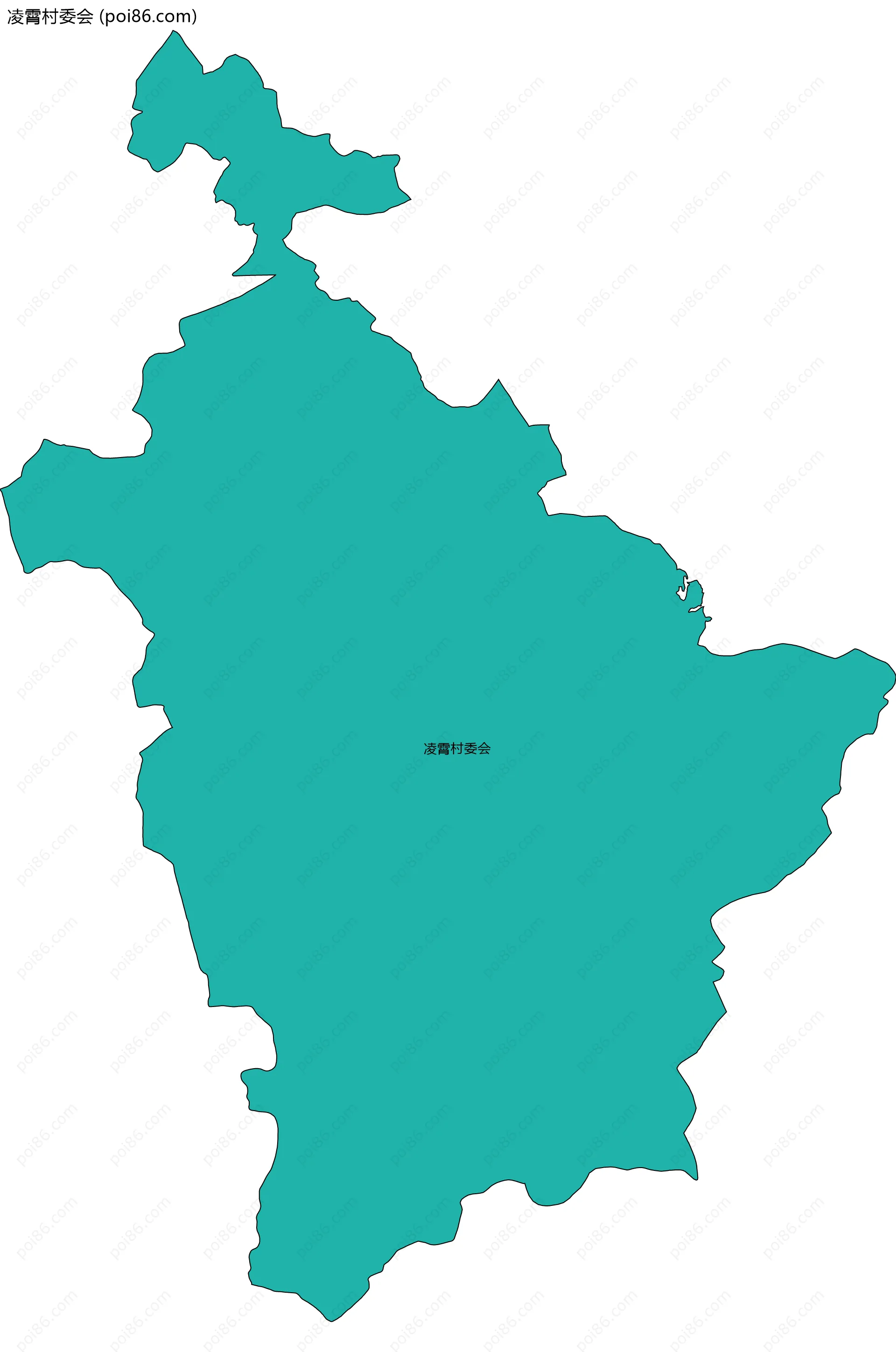 凌霄村委会边界地图