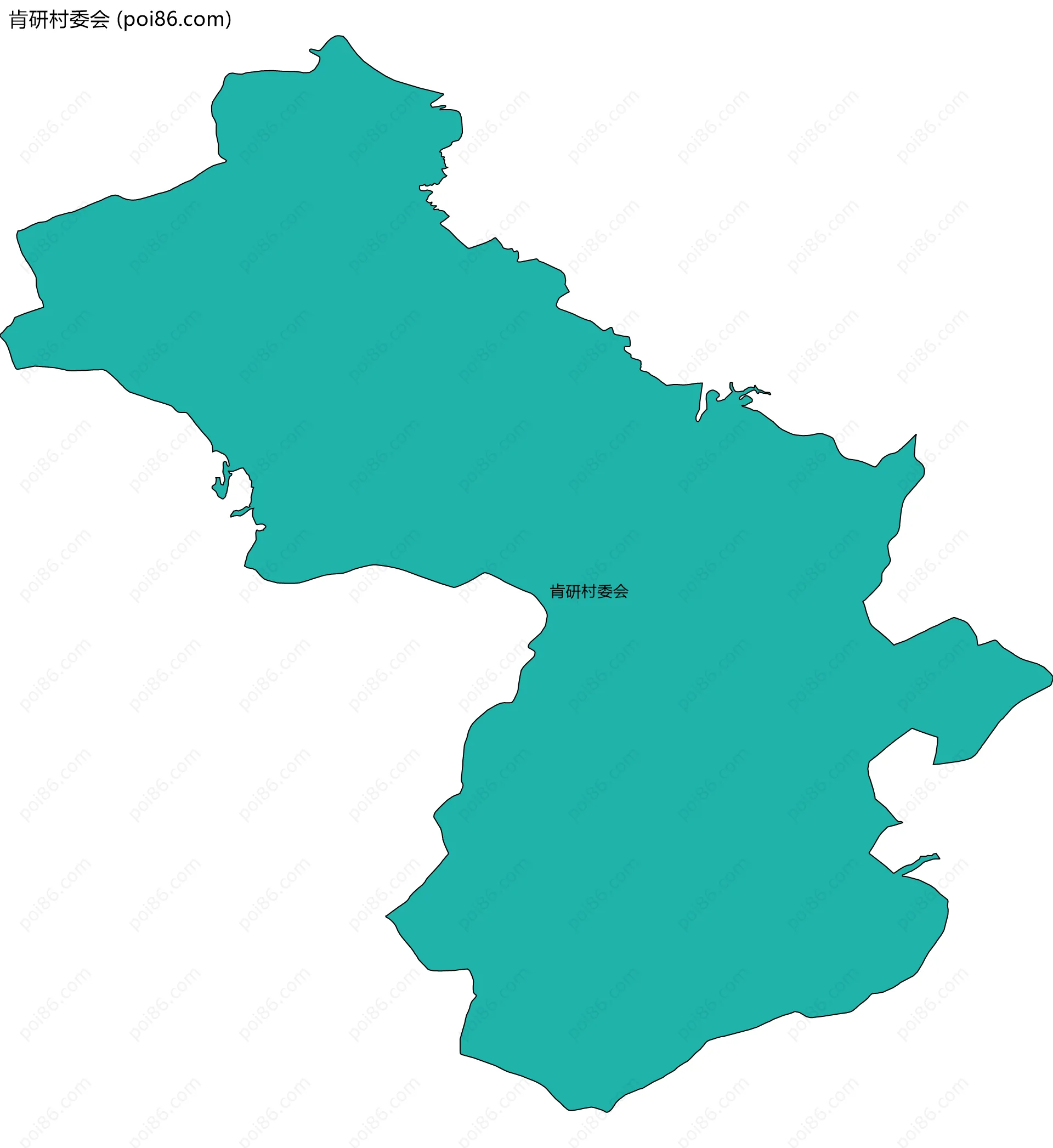 肯研村委会边界地图