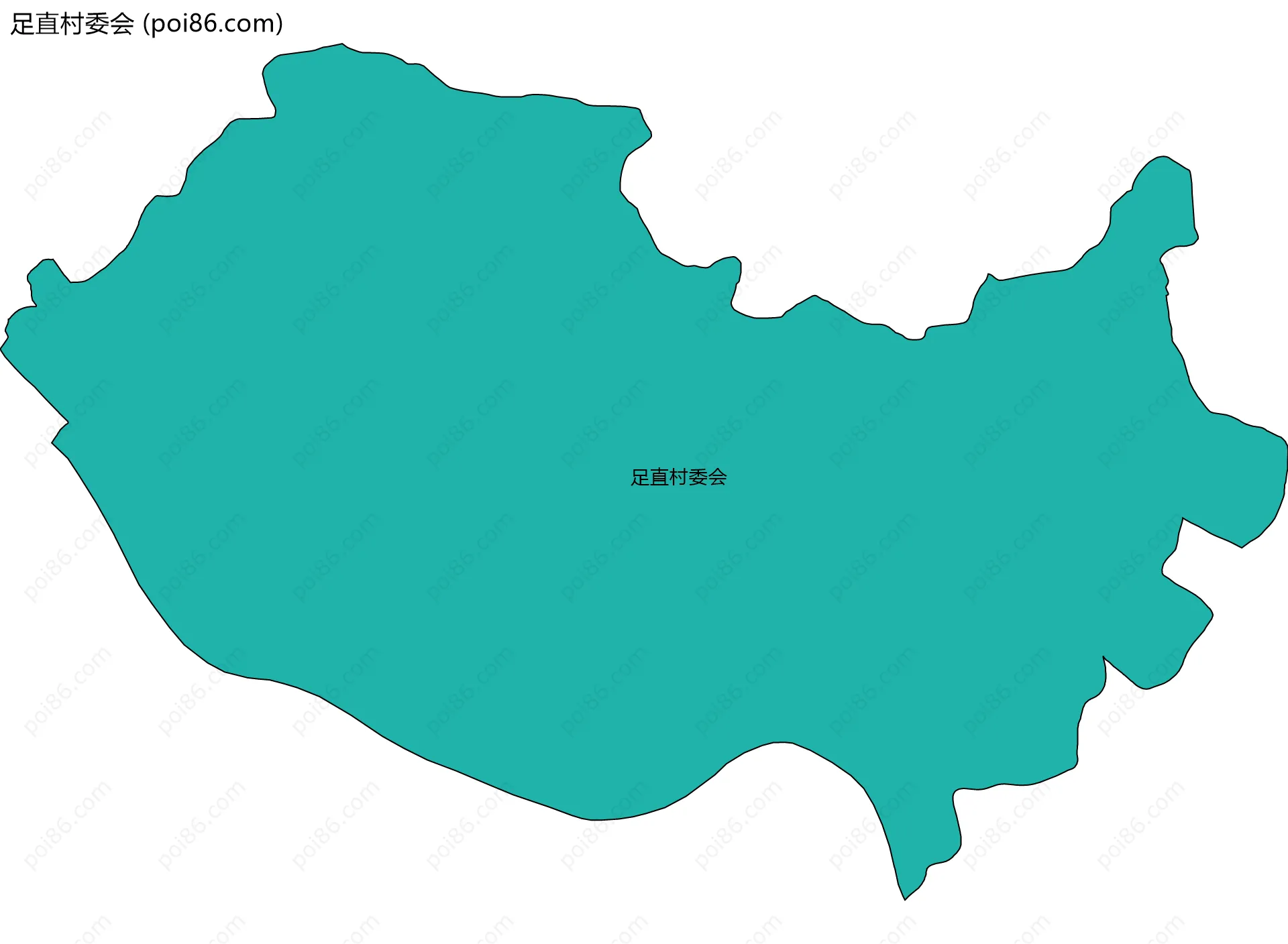 足直村委会边界地图