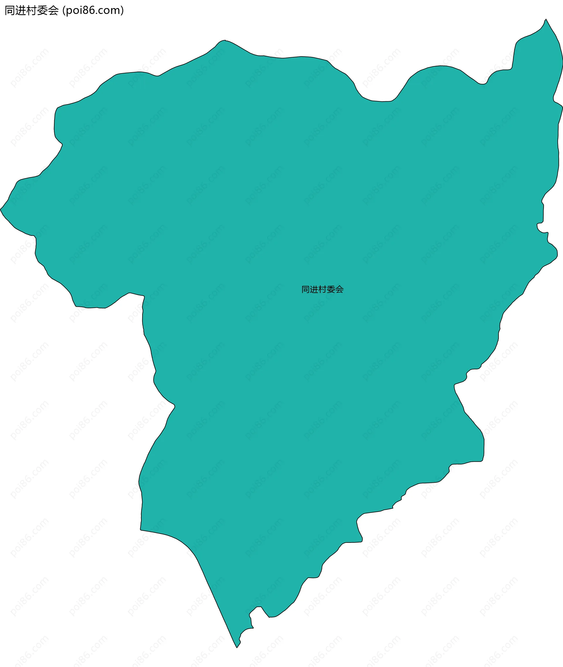 同进村委会边界地图