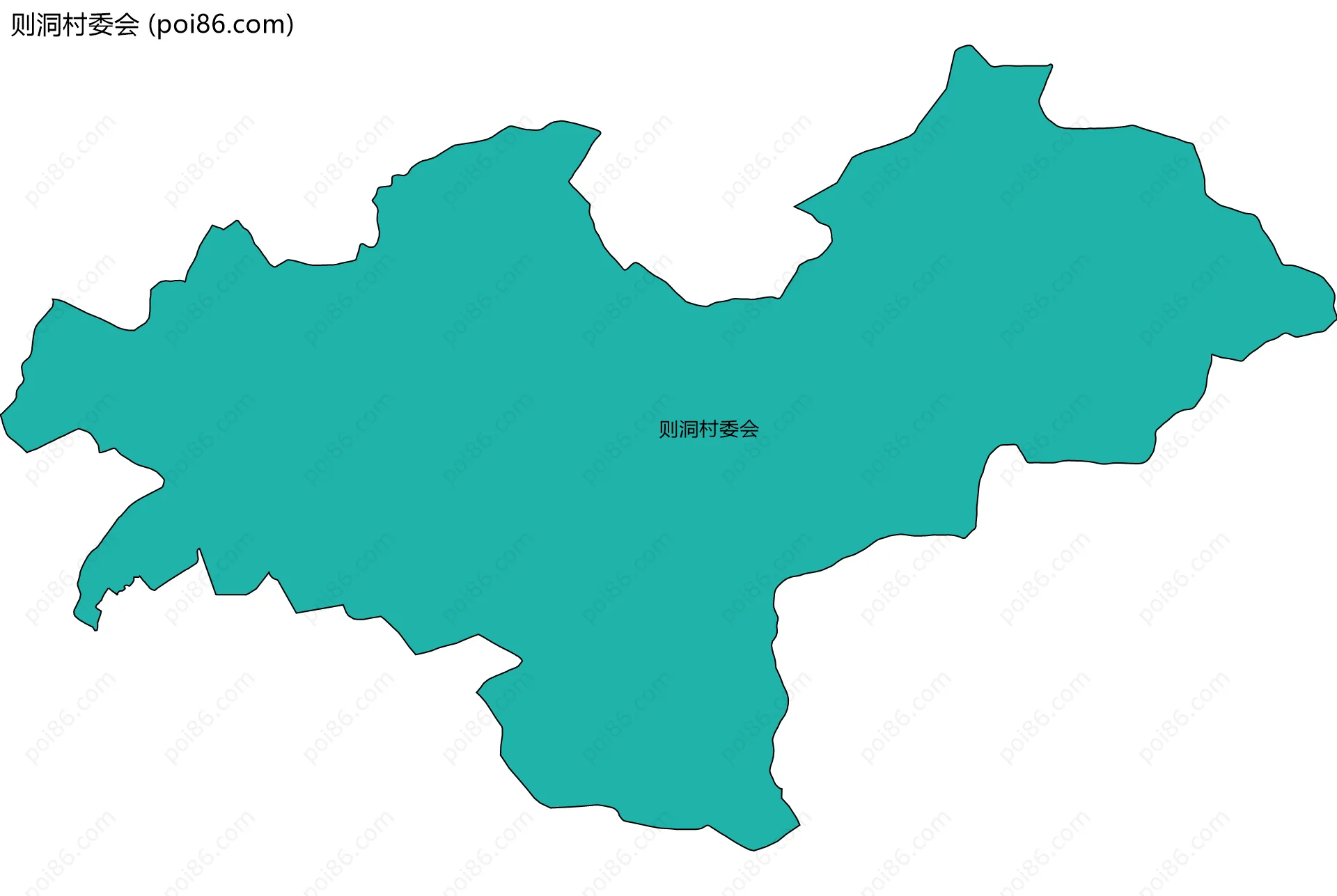 则洞村委会边界地图