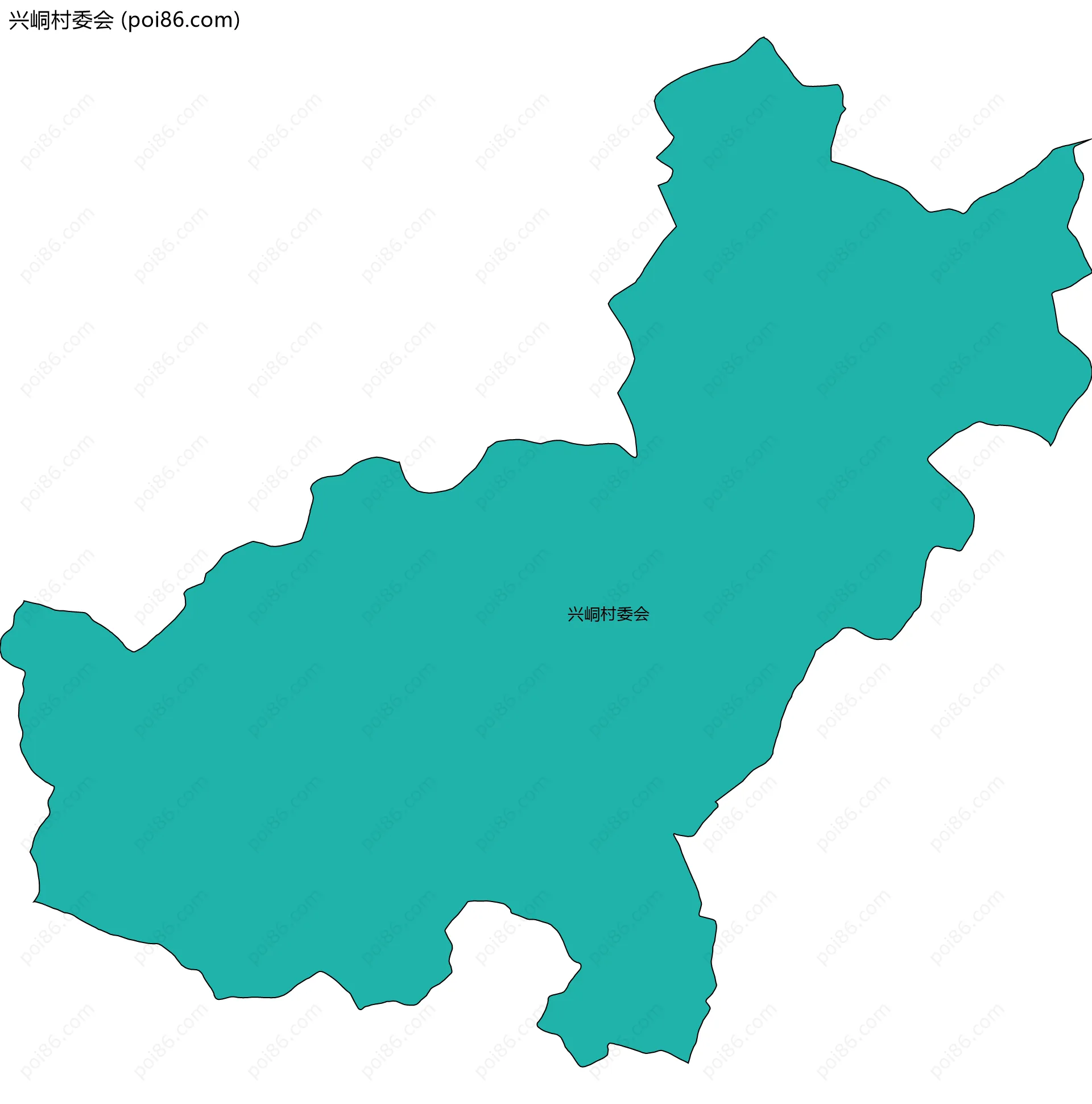 兴峒村委会边界地图