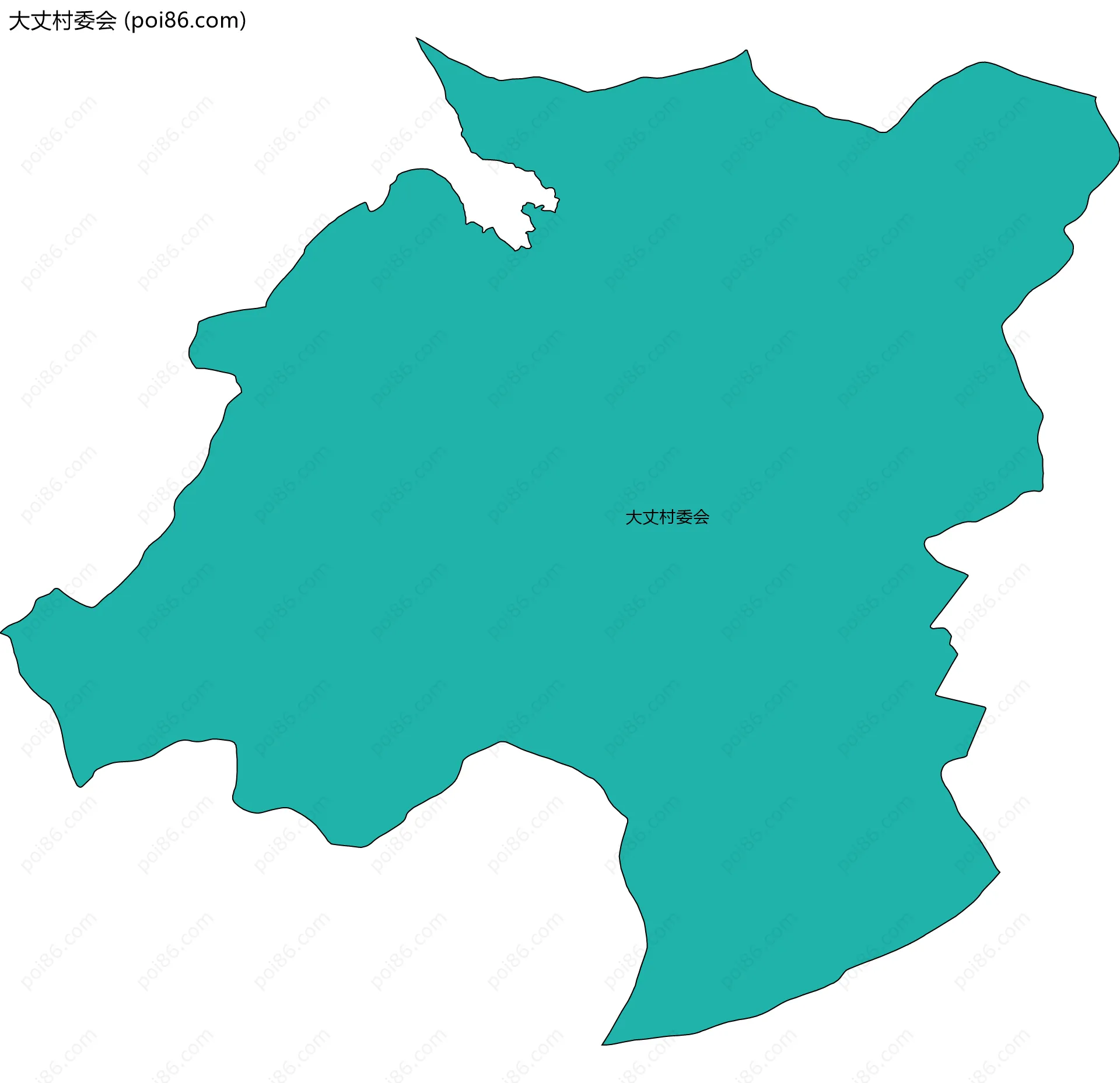 大丈村委会边界地图