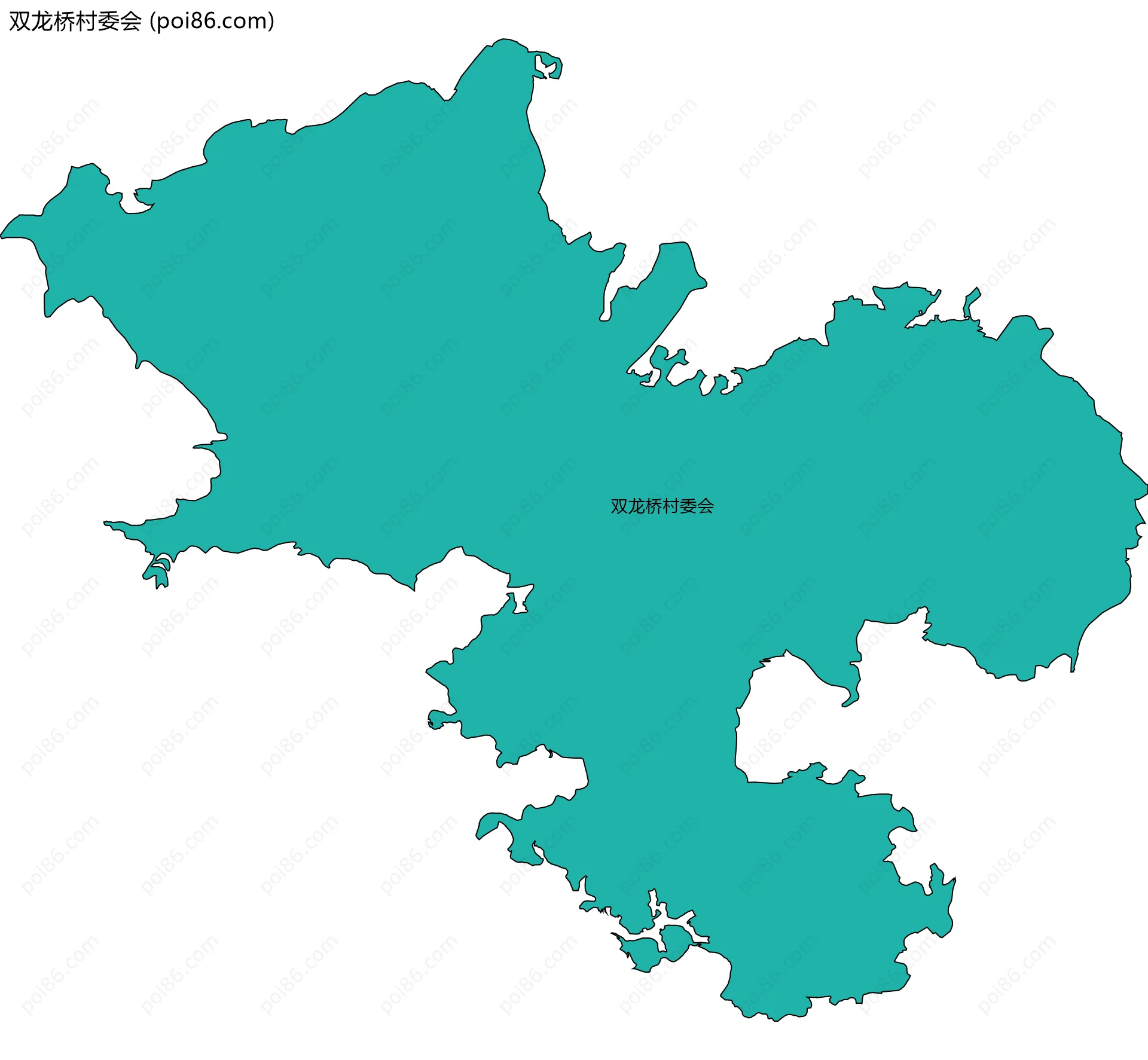 双龙桥村委会边界地图