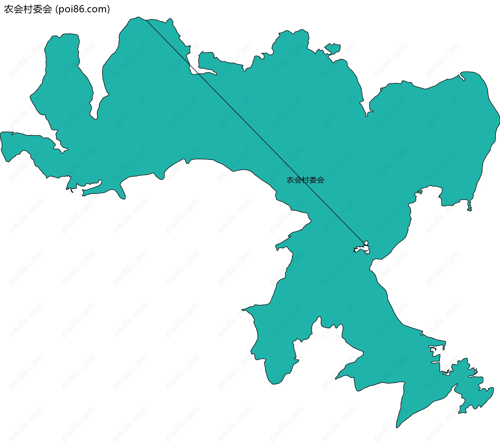 农会村委会边界地图