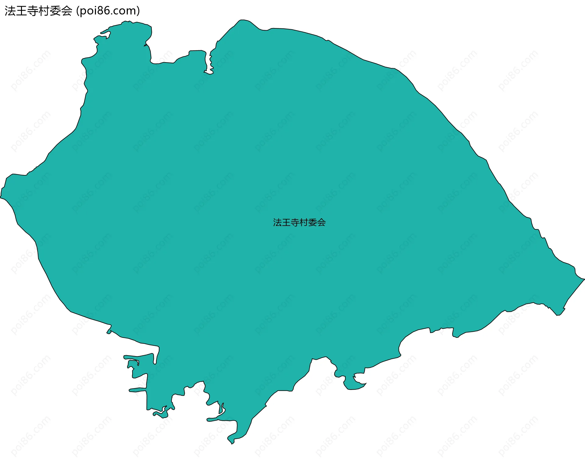 法王寺村委会边界地图