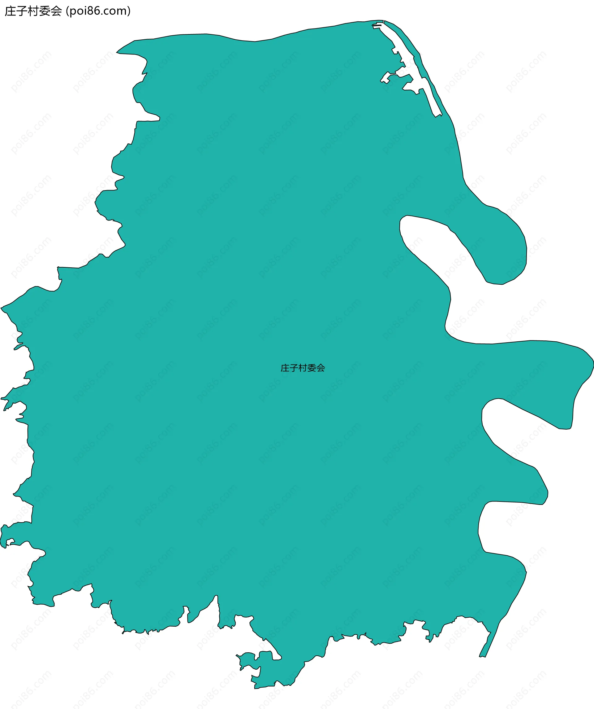 庄子村委会边界地图