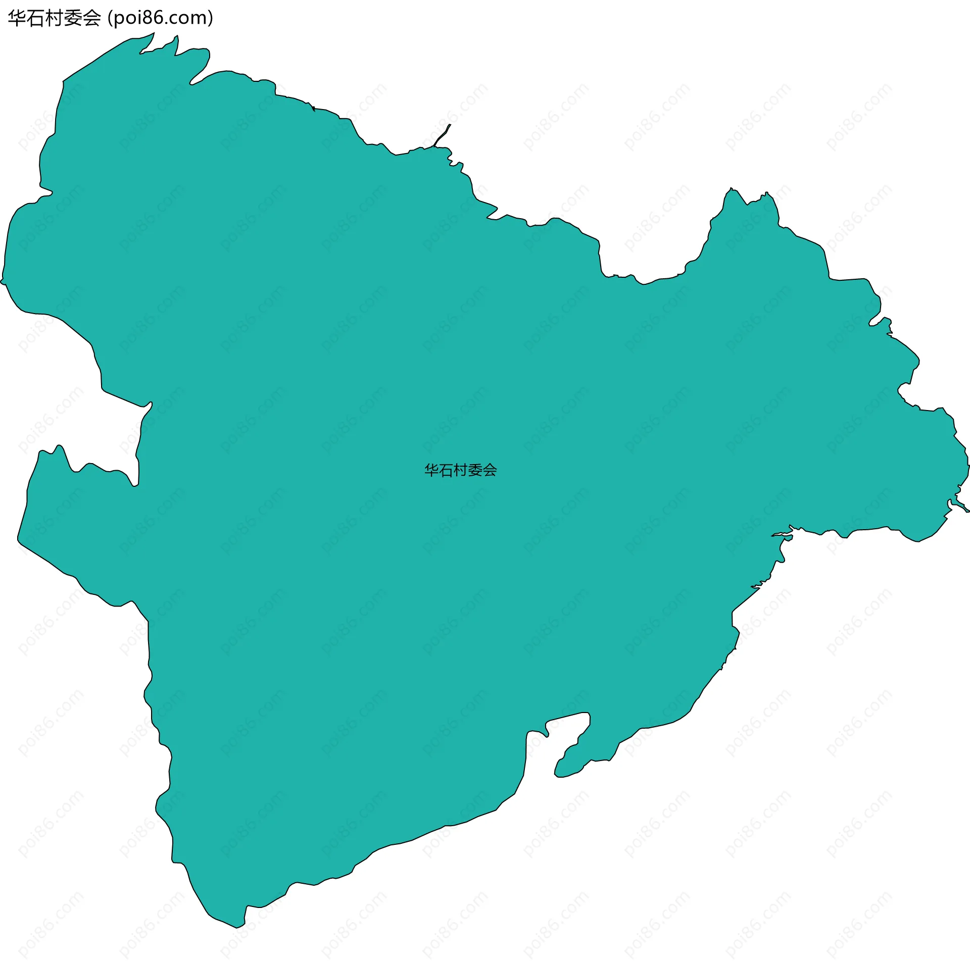 华石村委会边界地图