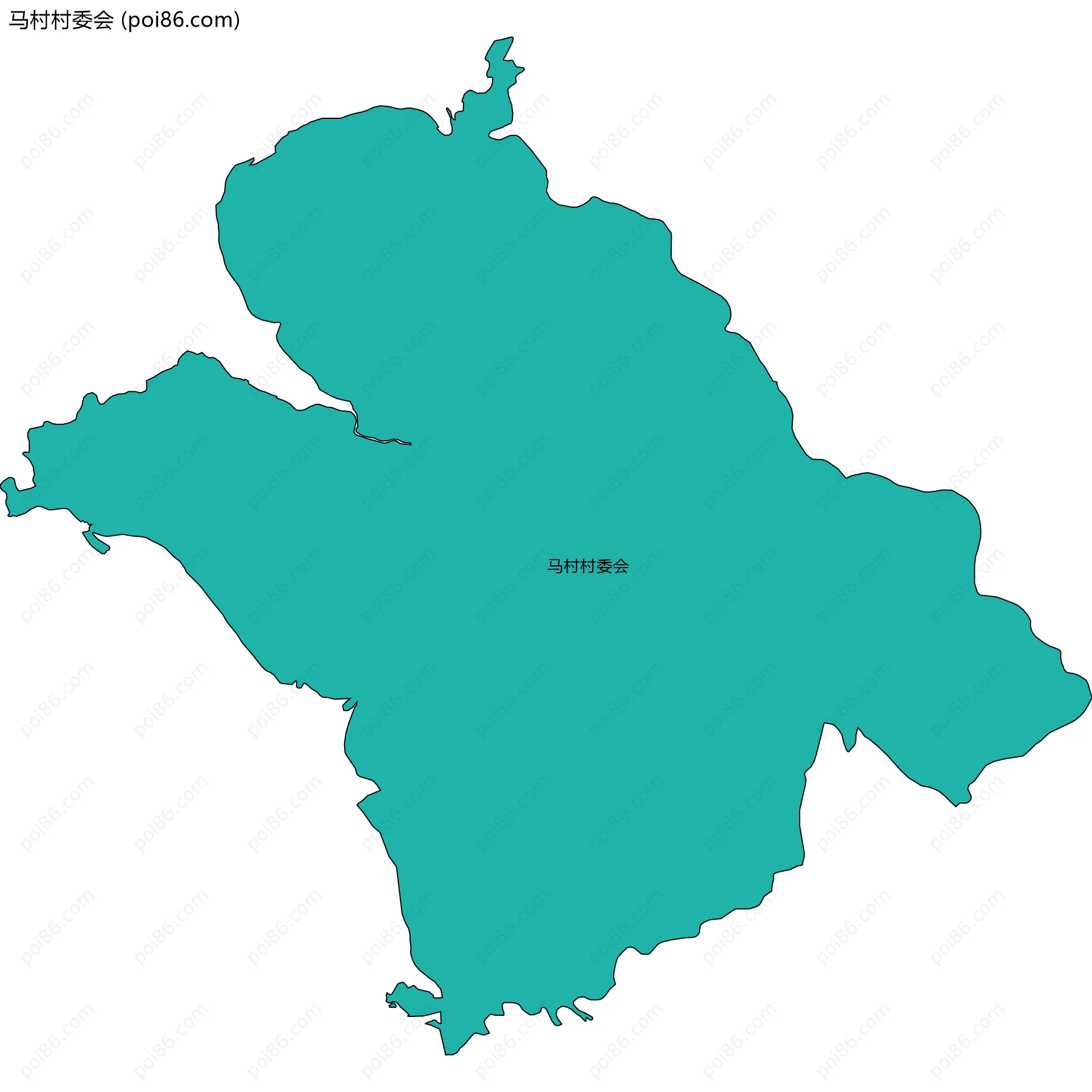 马村村委会边界地图