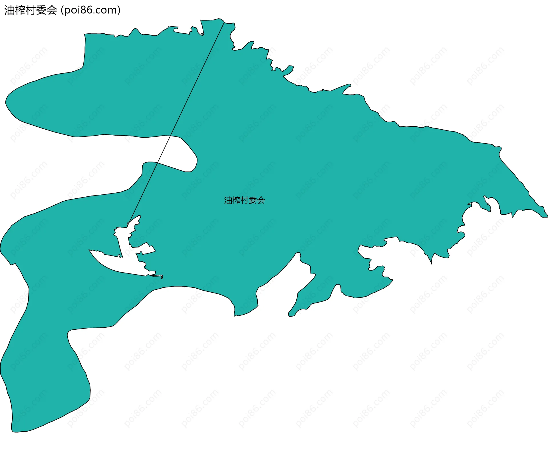 油榨村委会边界地图