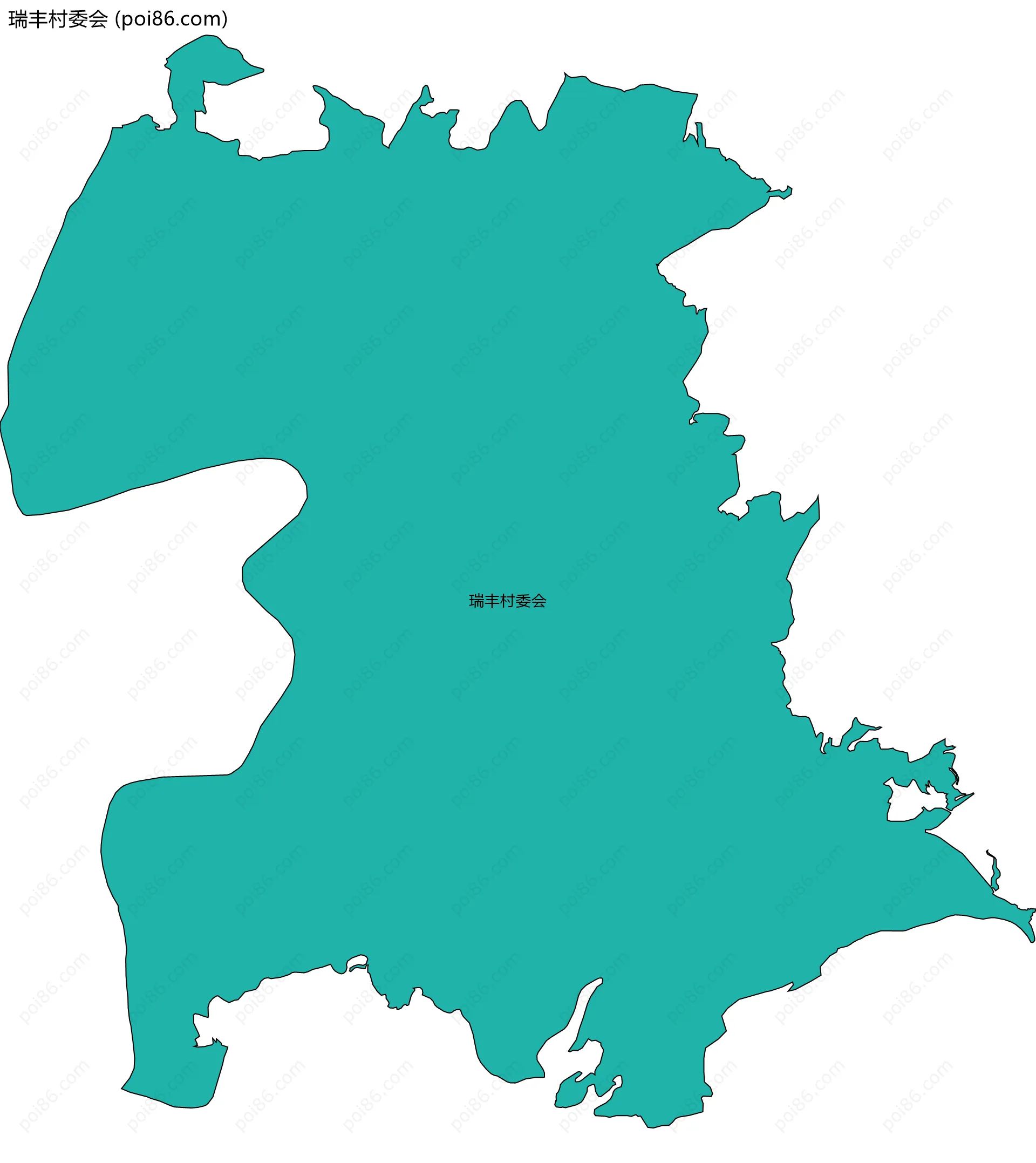 瑞丰村委会边界地图