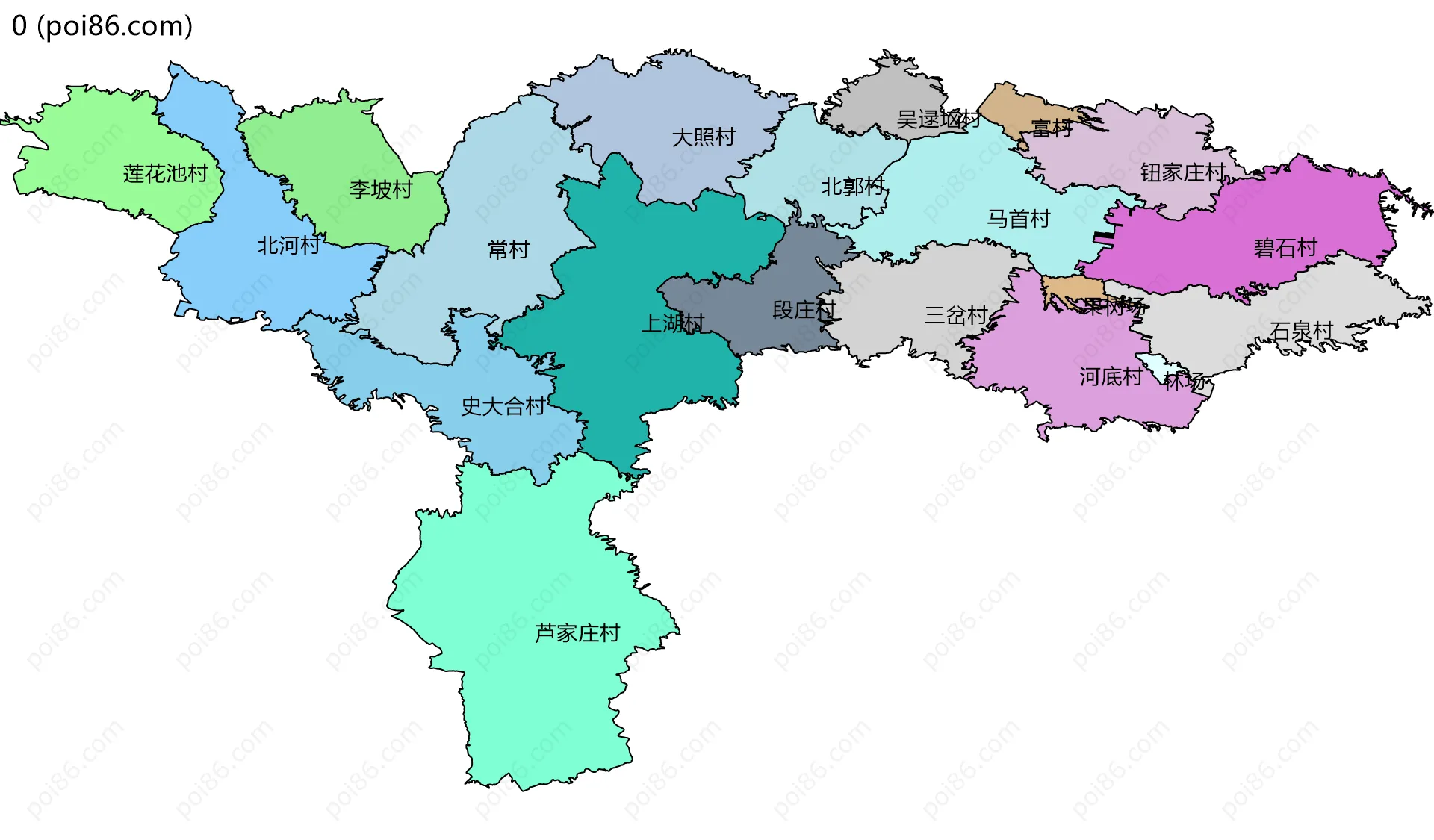 0边界地图(五级行政区划)