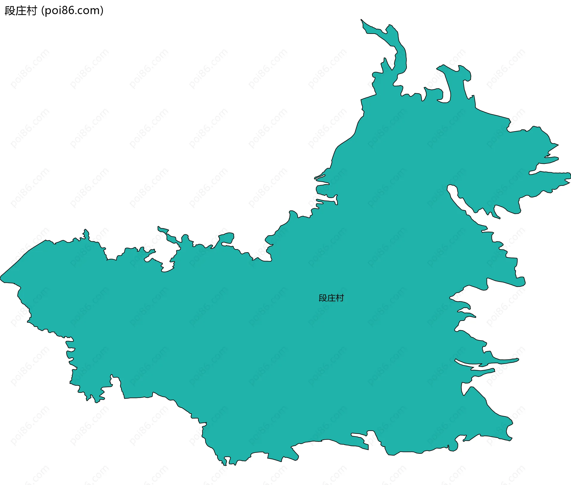 段庄村边界地图