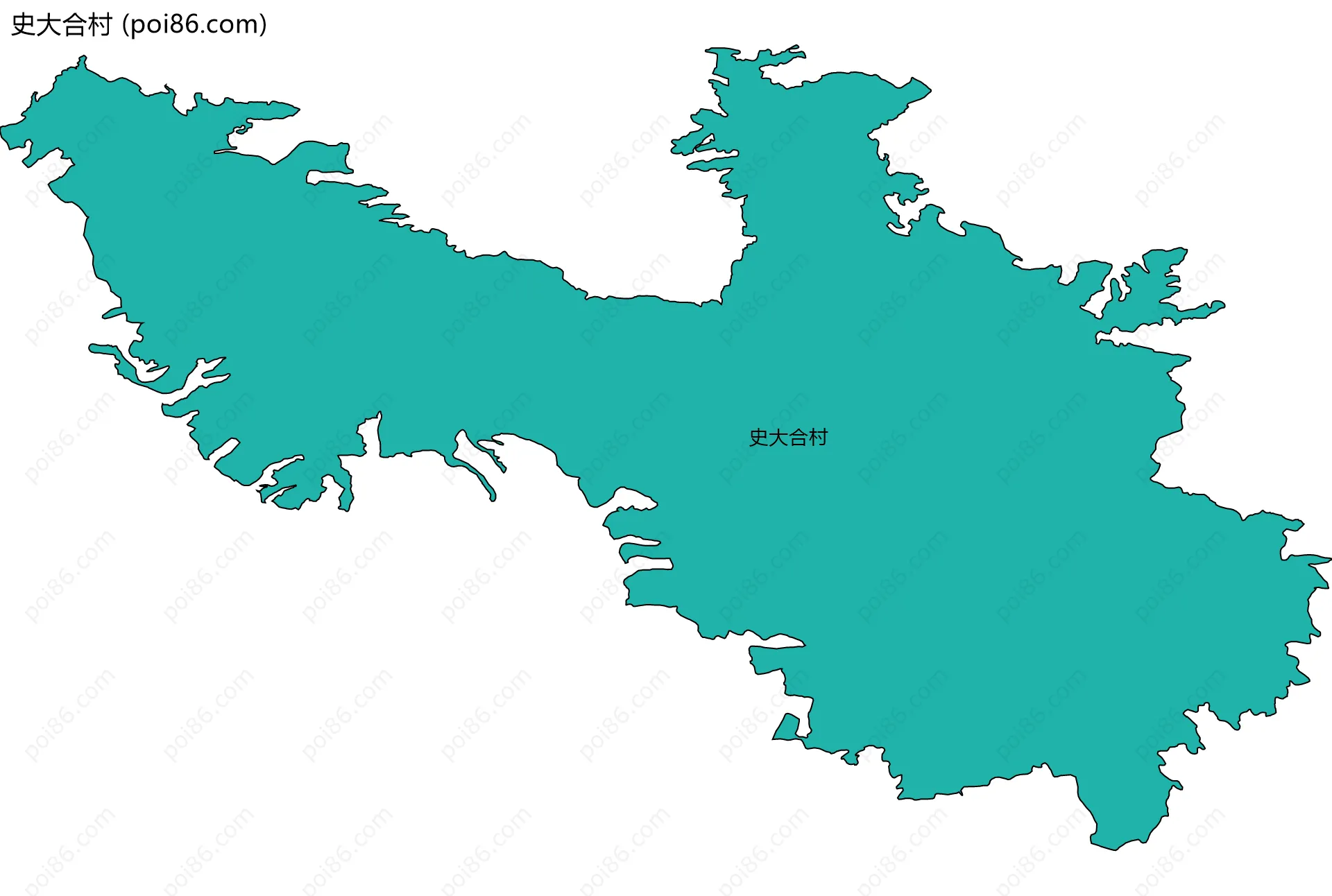 史大合村边界地图