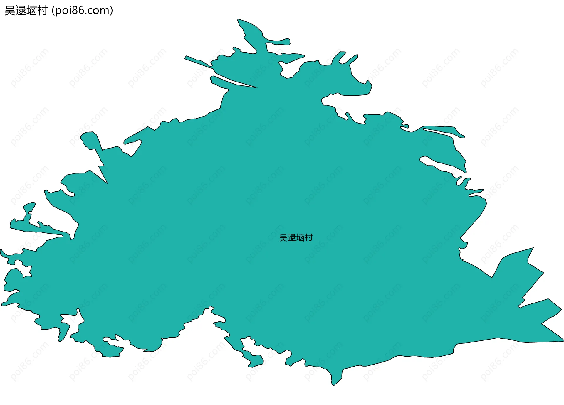 吴逯垴村边界地图