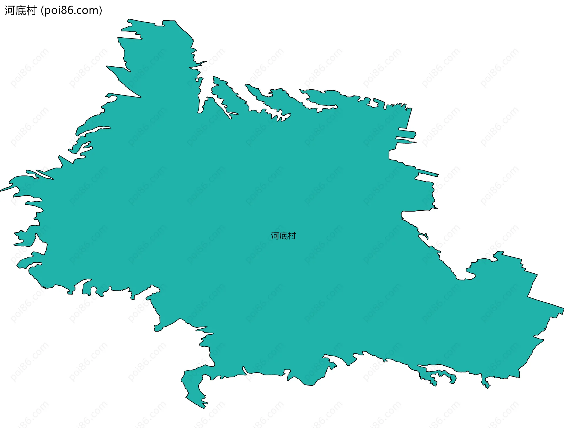 河底村边界地图