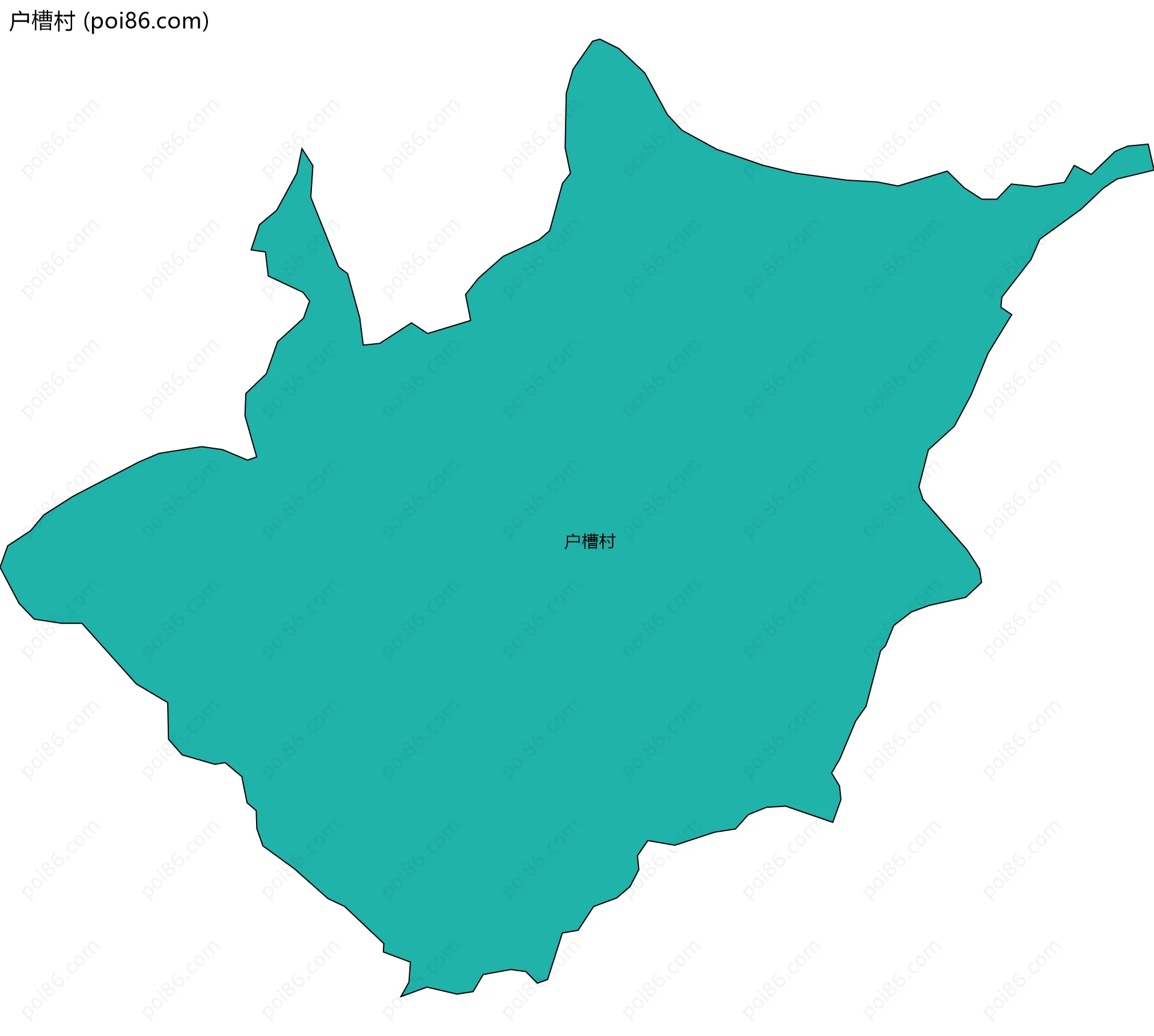 户槽村边界地图