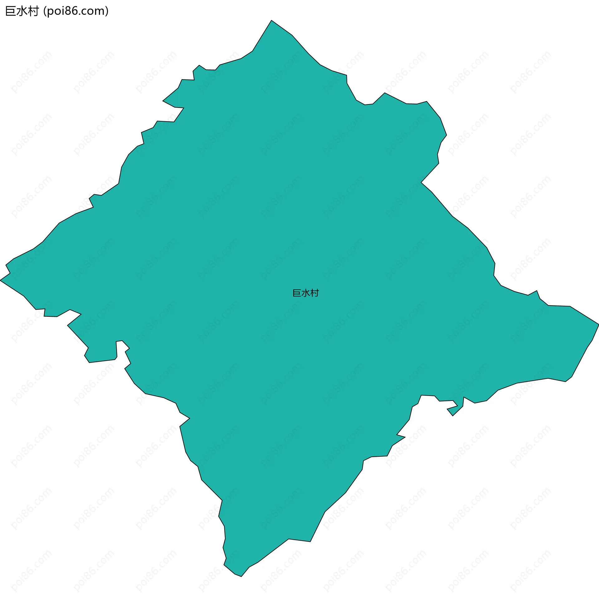 巨水村边界地图