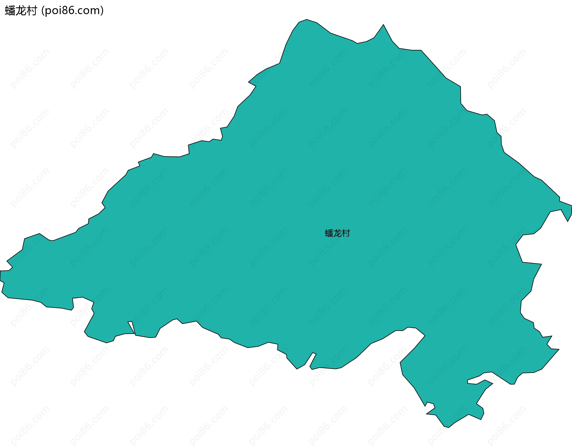 蟠龙村边界地图