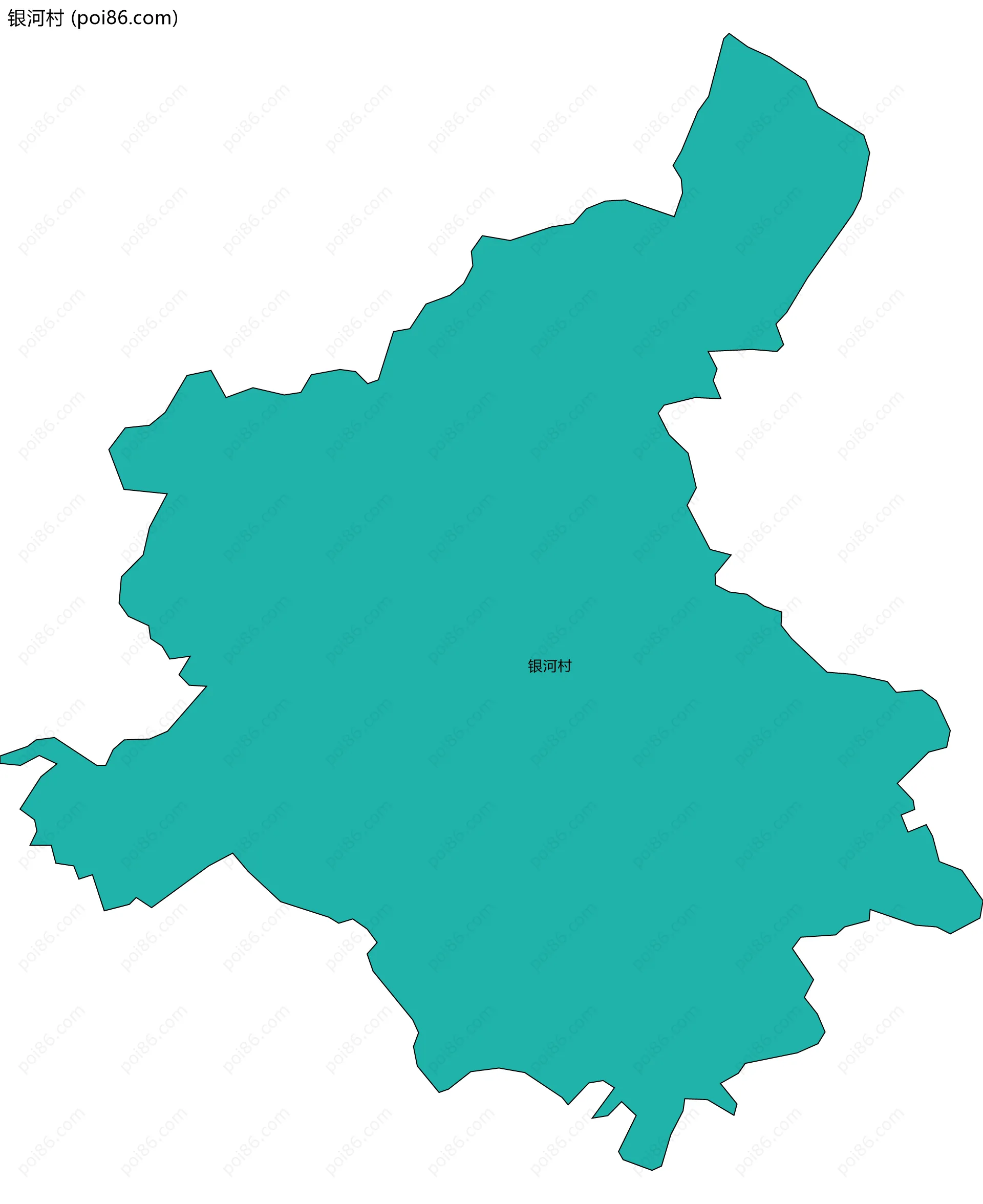 银河村边界地图