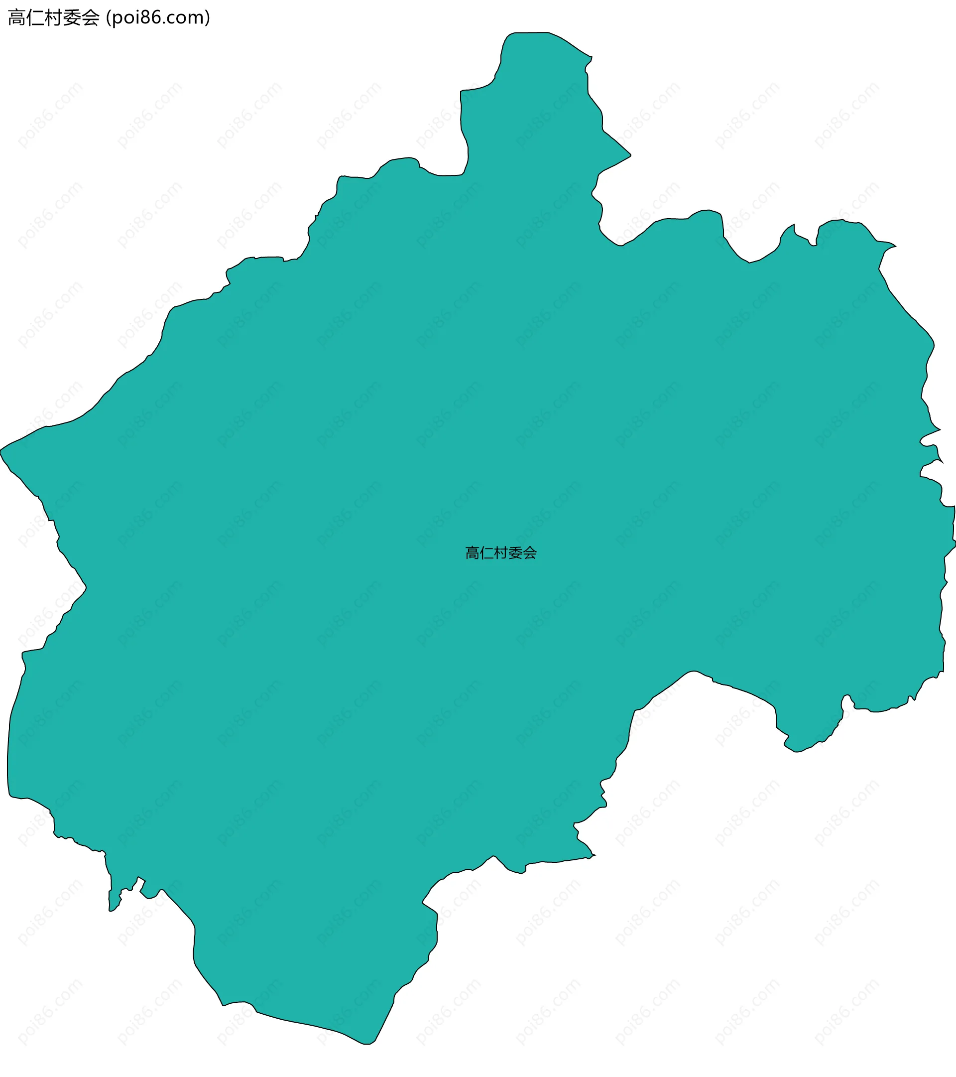 高仁村委会边界地图