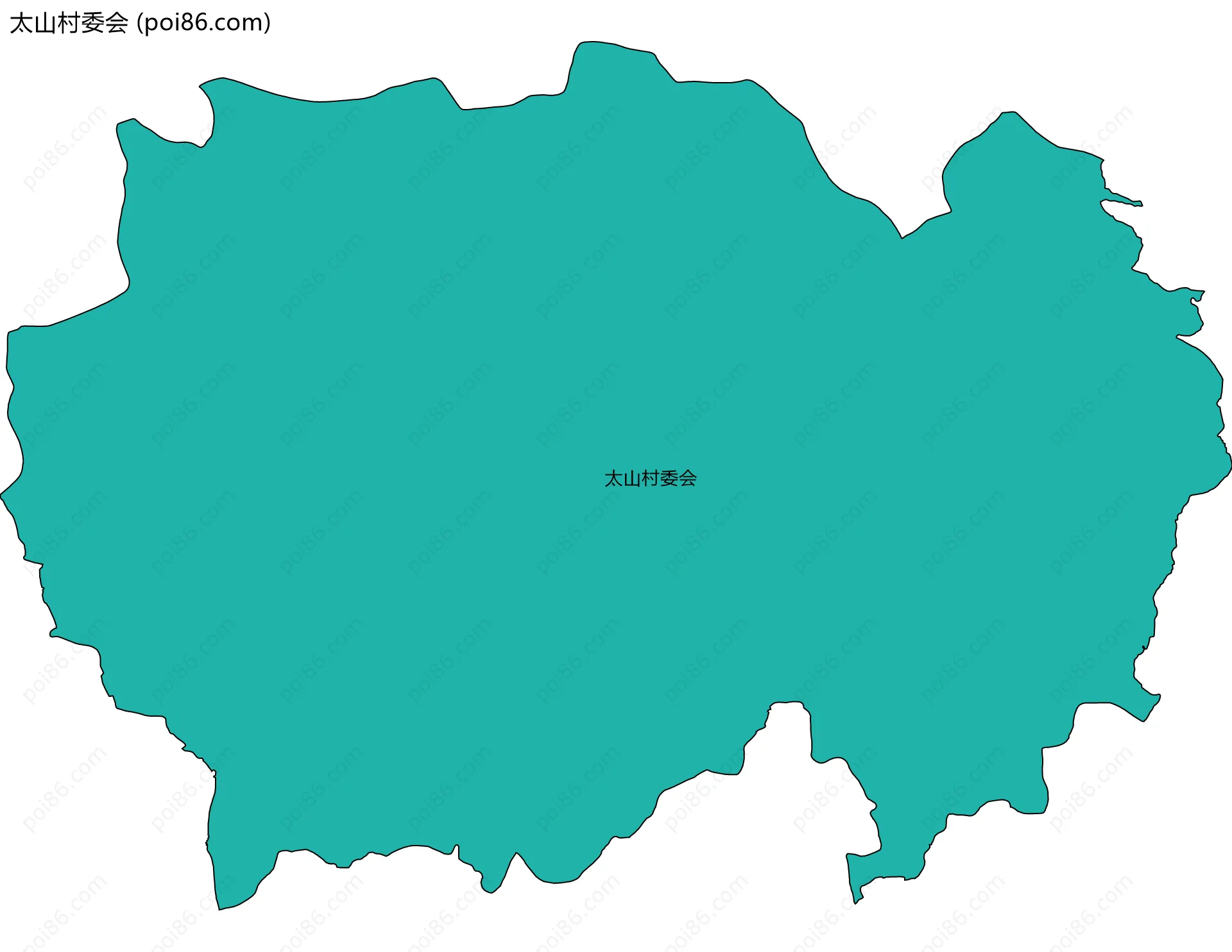 太山村委会边界地图
