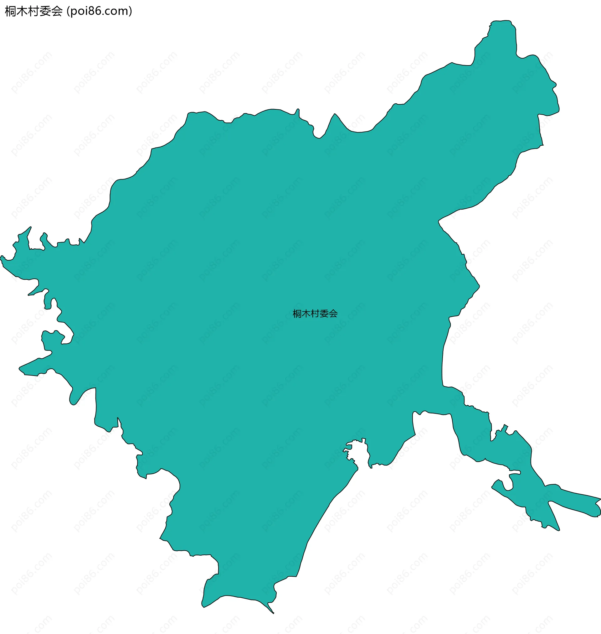 桐木村委会边界地图