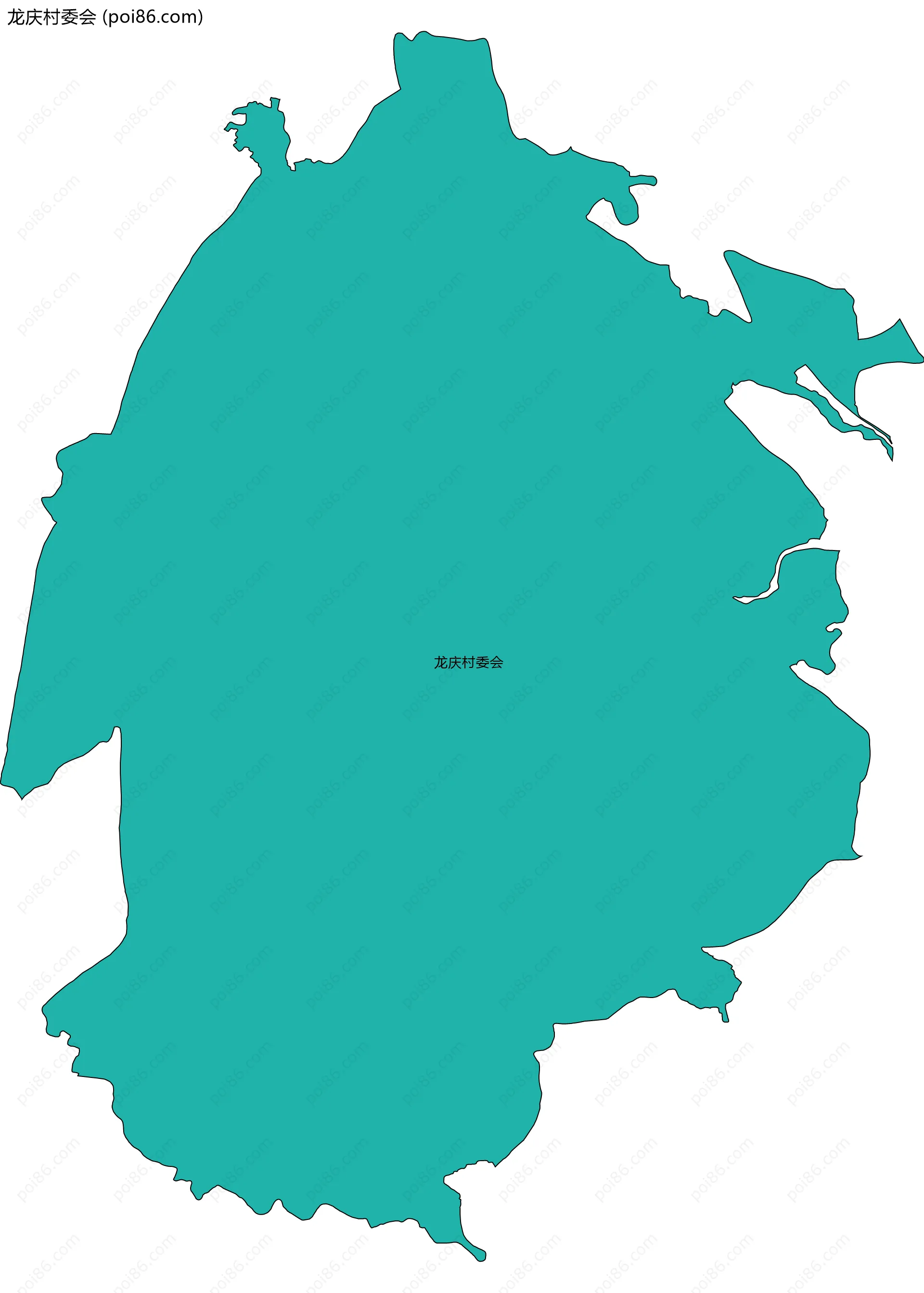 龙庆村委会边界地图