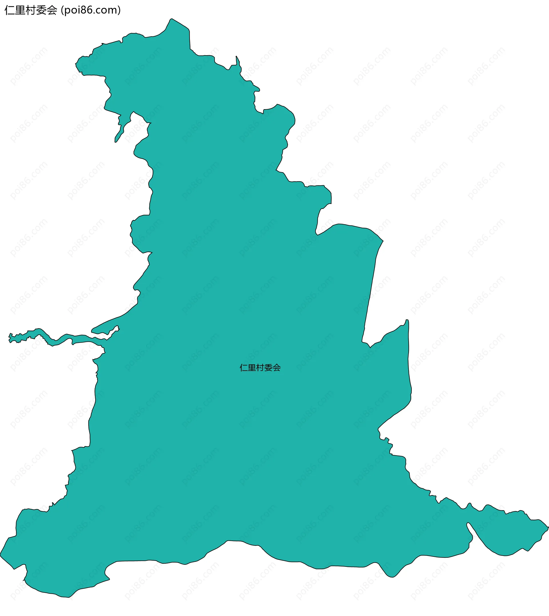 仁里村委会边界地图
