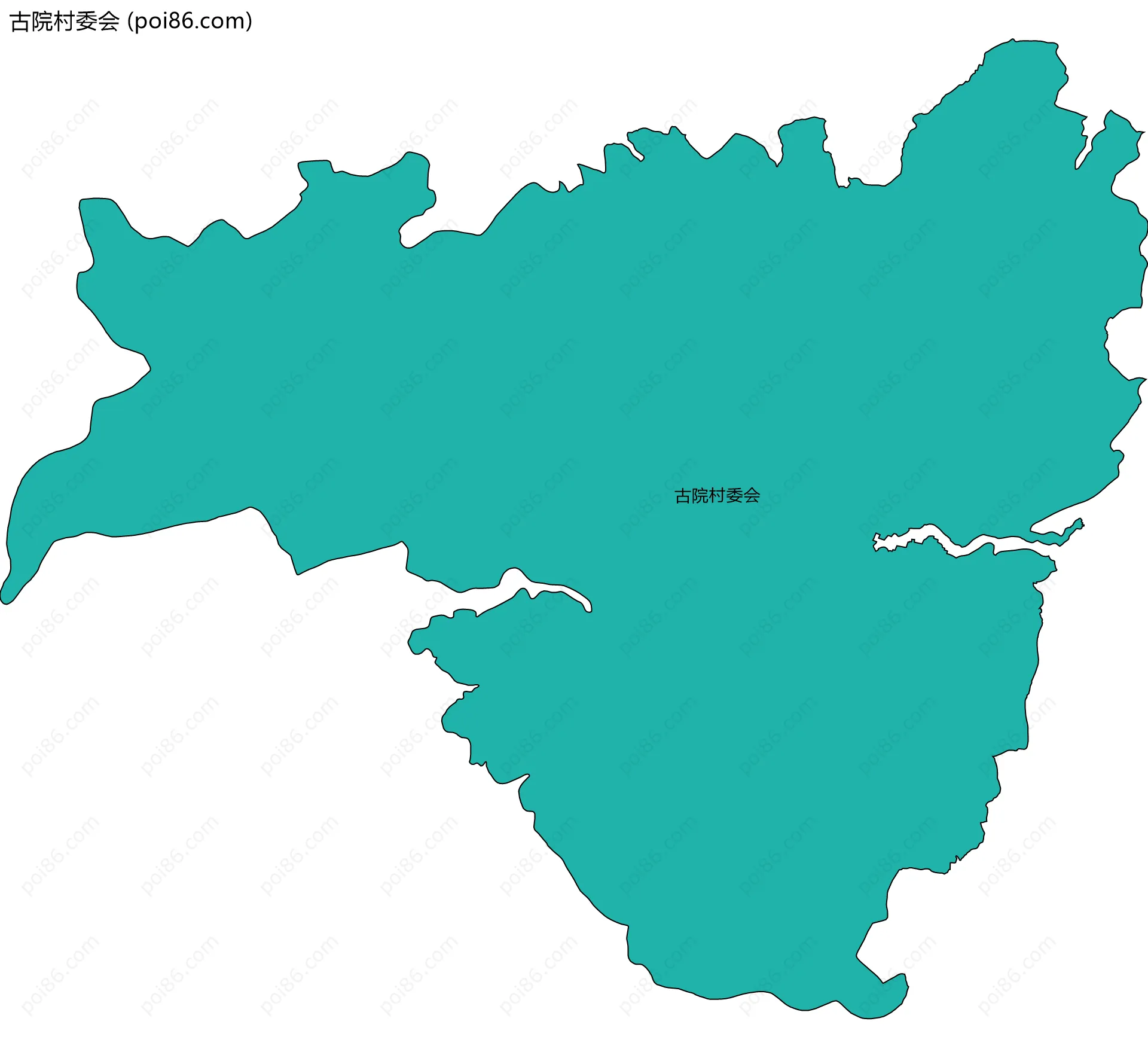 古院村委会边界地图