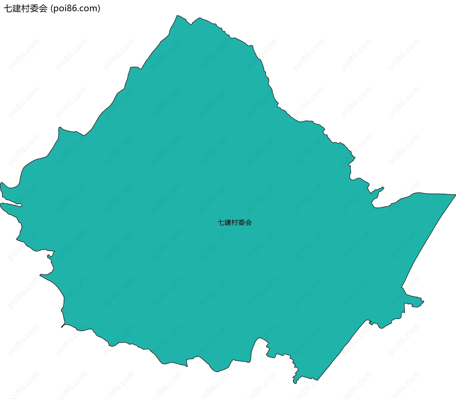 七建村委会边界地图