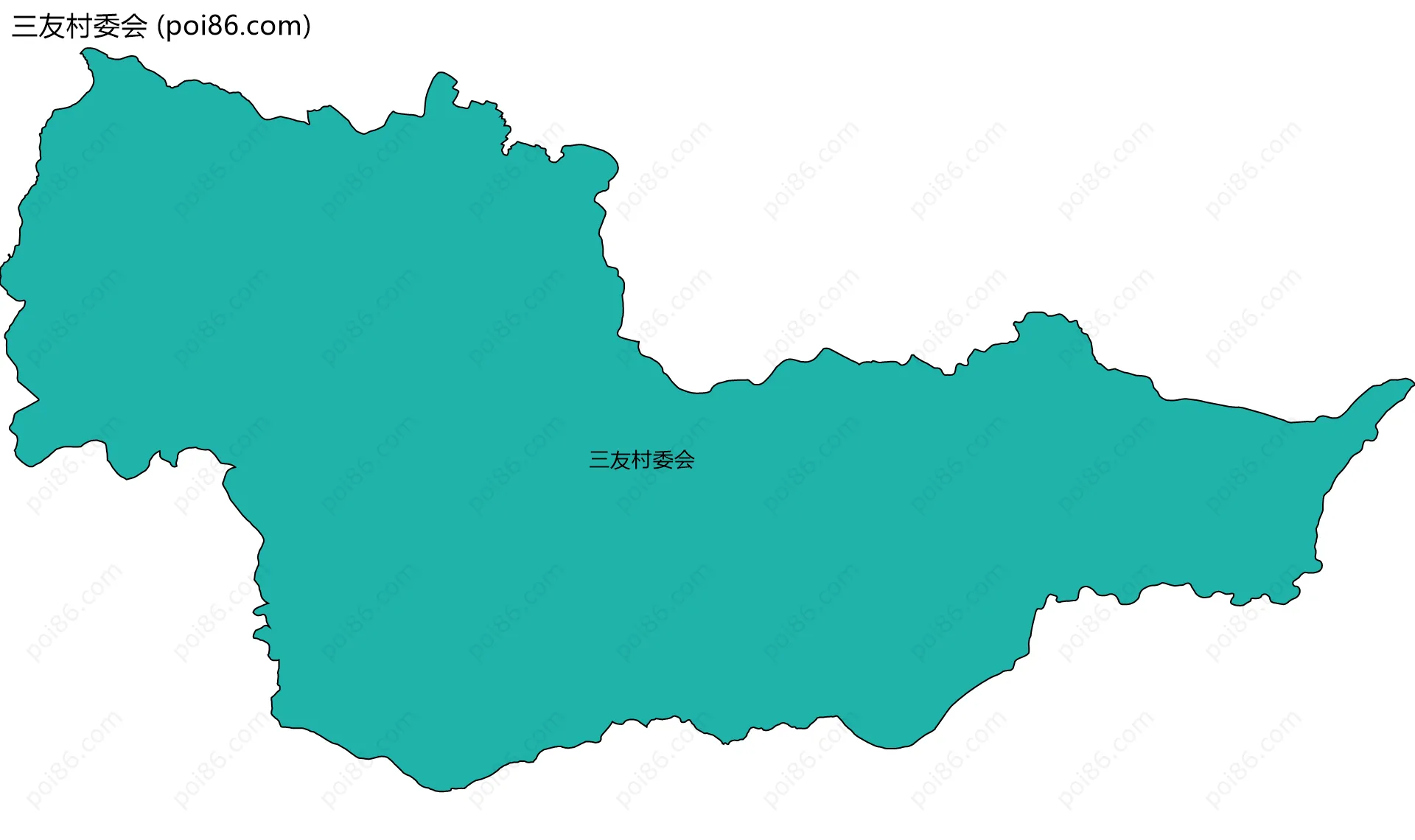 三友村委会边界地图