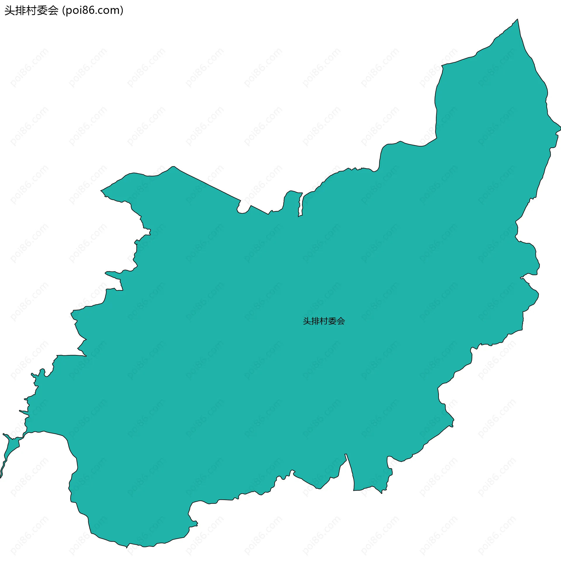 头排村委会边界地图