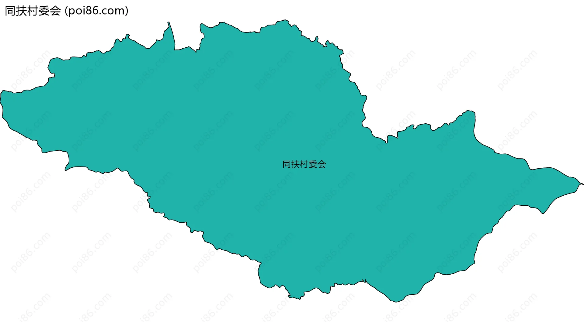 同扶村委会边界地图