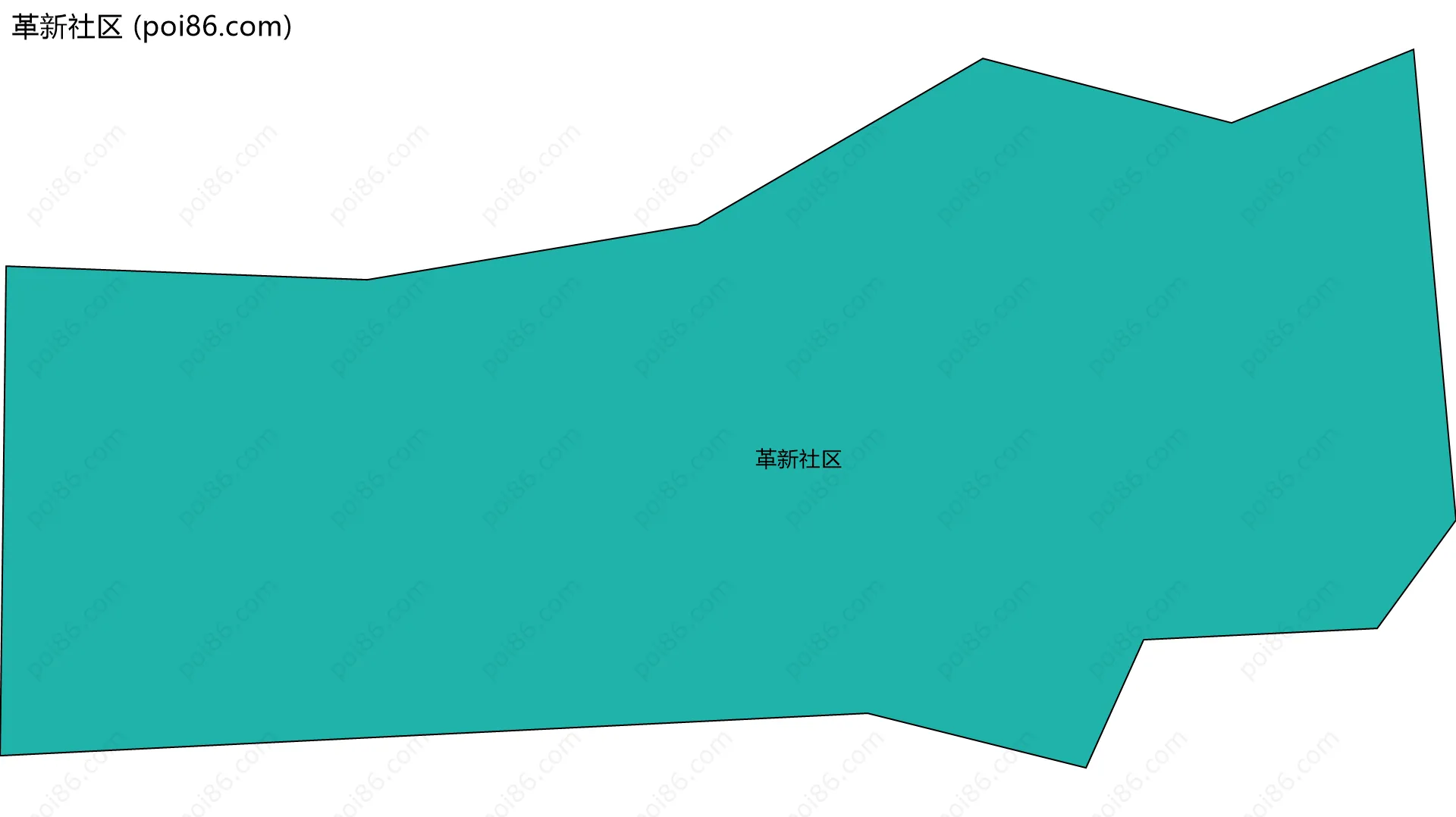 革新社区边界地图
