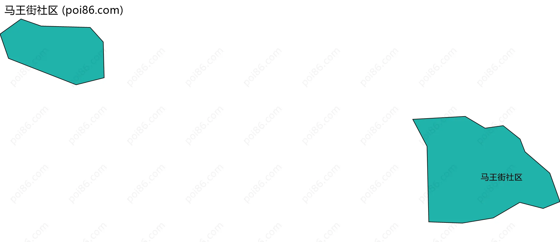 马王街社区边界地图