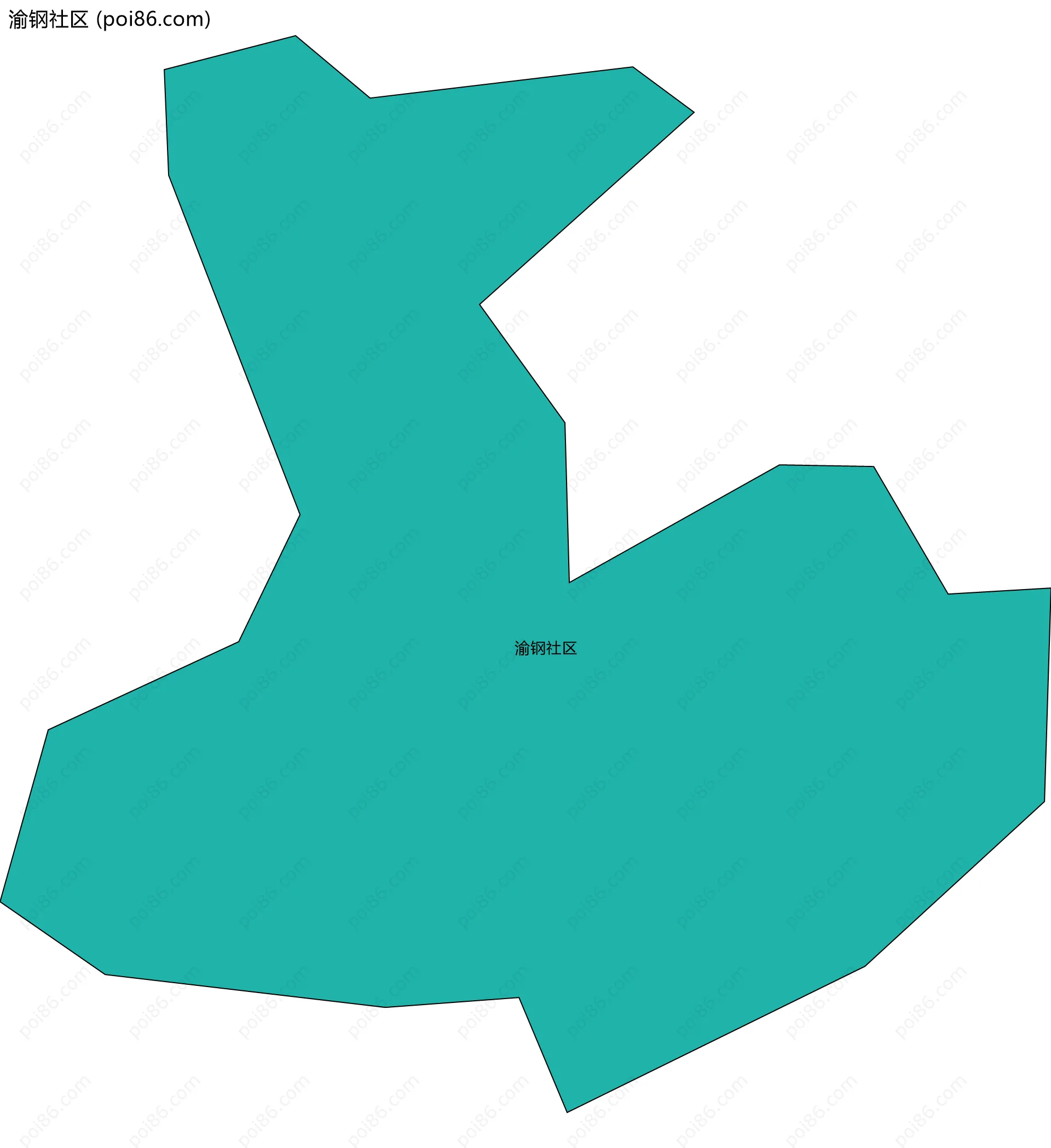 渝钢社区边界地图