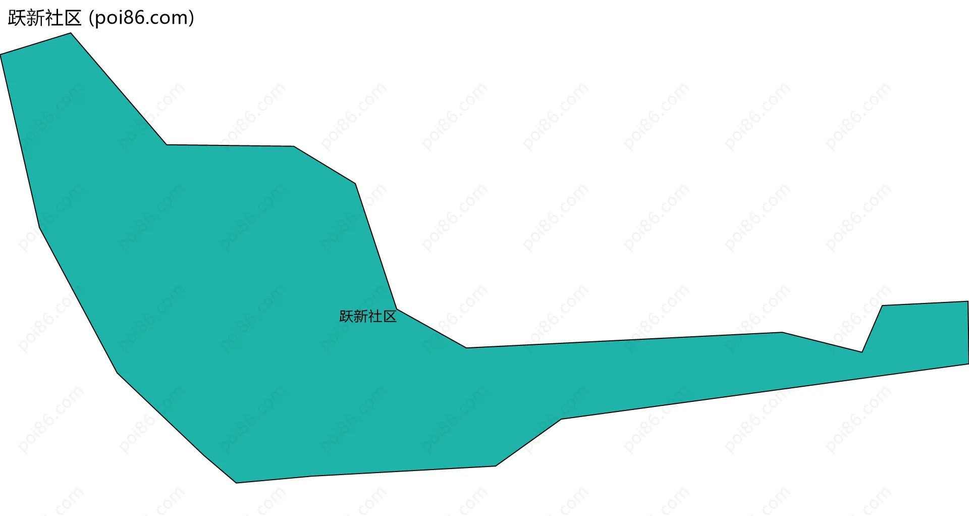 跃新社区边界地图