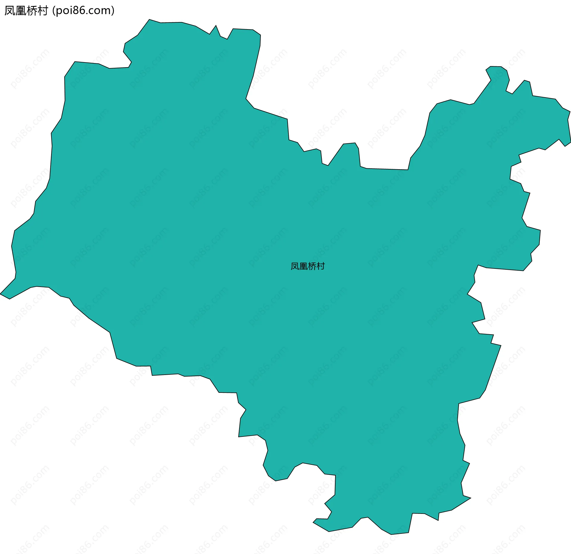 凤凰桥村边界地图