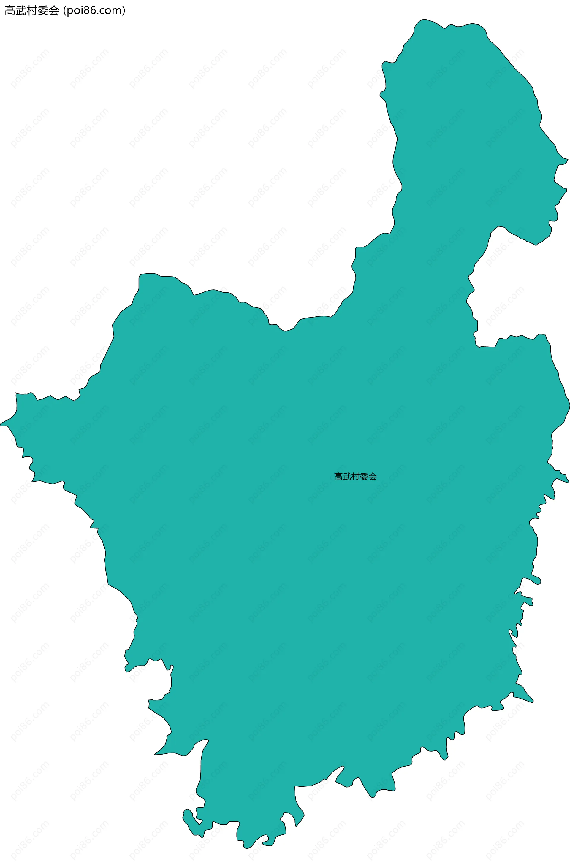 高武村委会边界地图