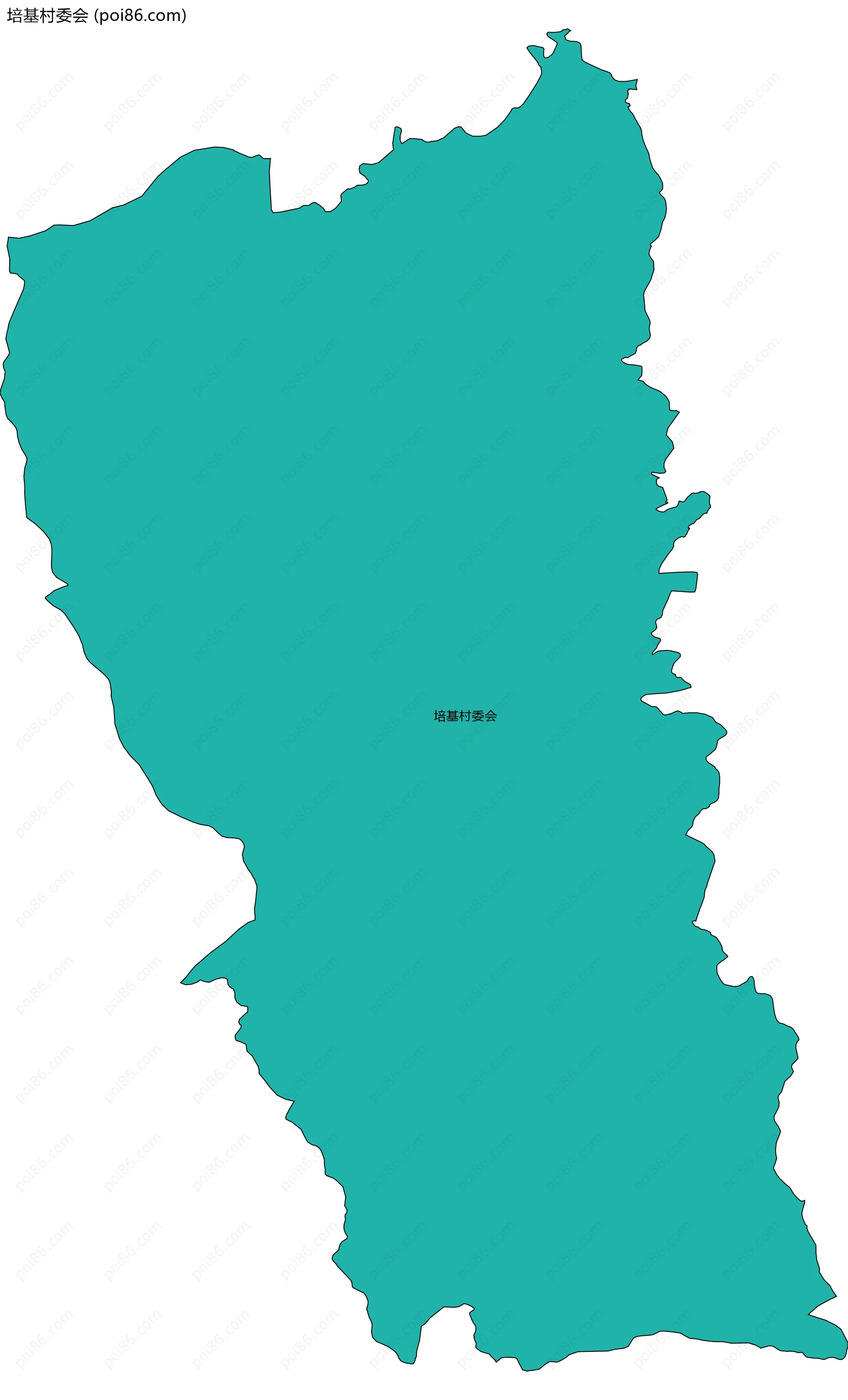 培基村委会边界地图