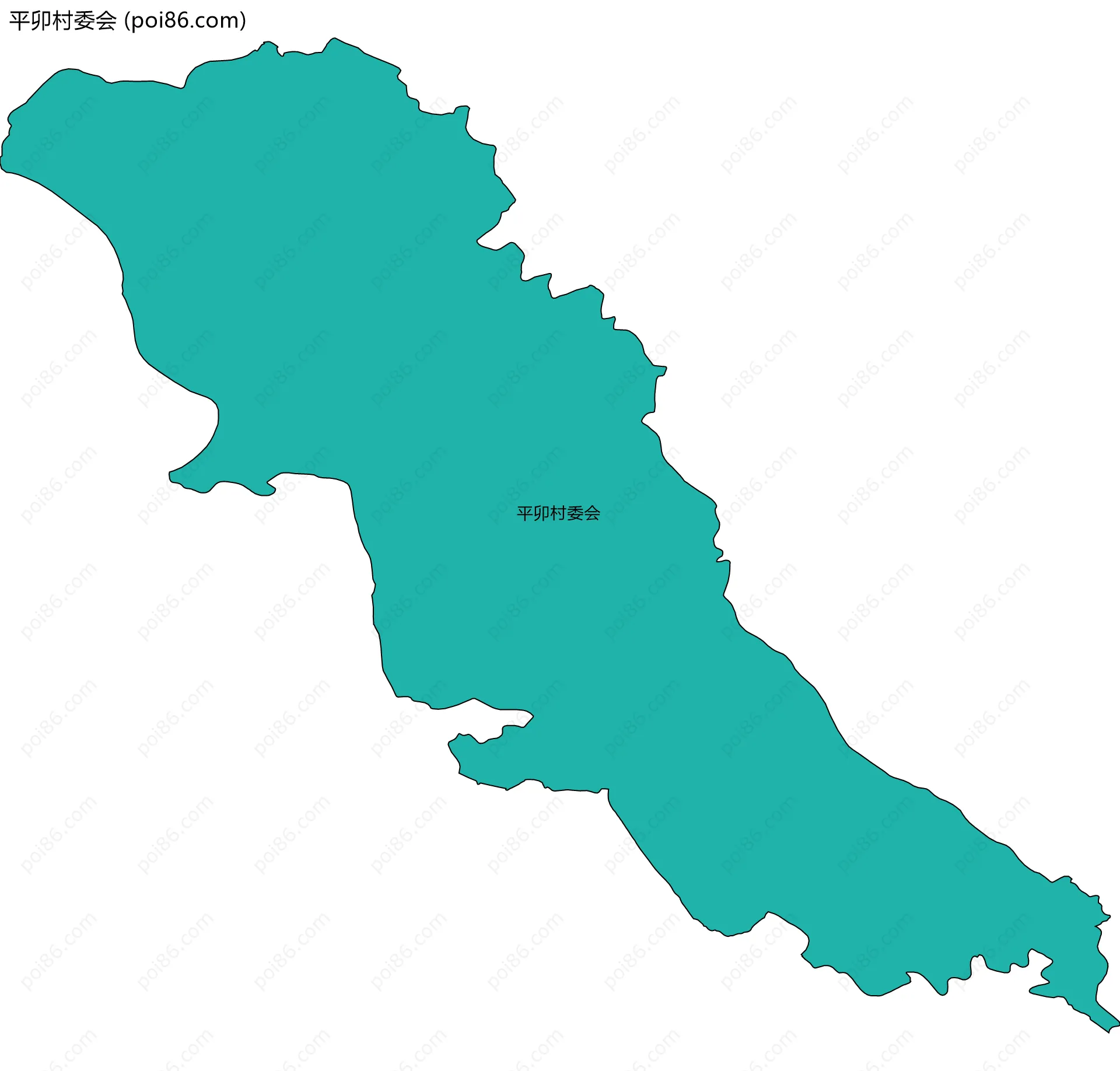 平卯村委会边界地图